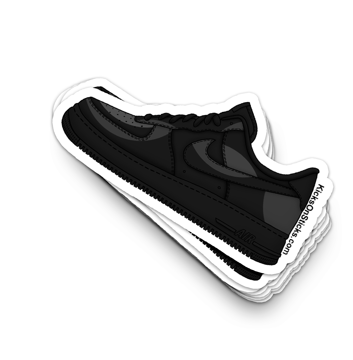 Air Force 1 Low "Black Patent Leather" Sneaker Sticker