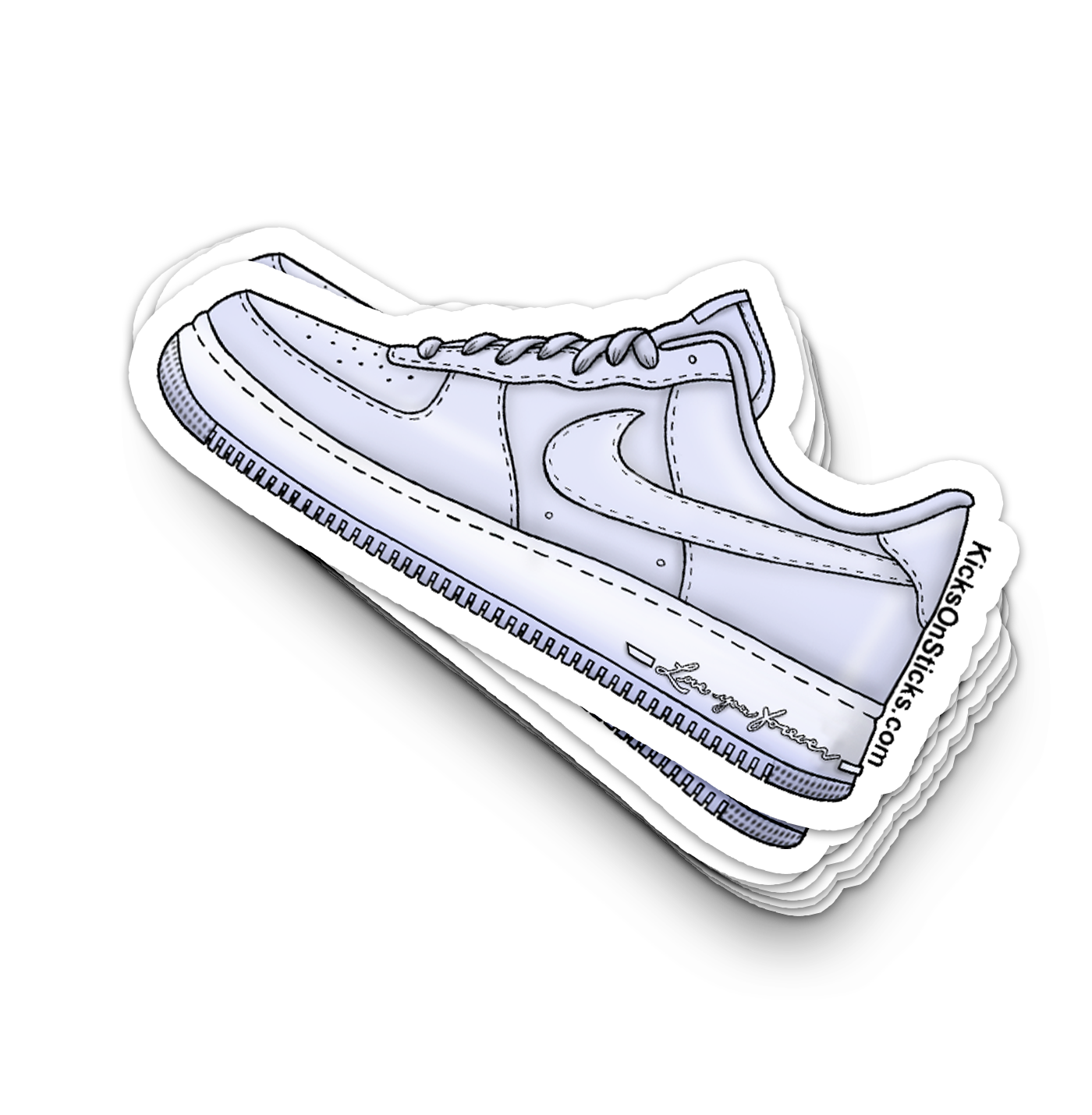 Air Force 1 Low "CLB Palest Purple Certified Lover Boy" Sneaker Sticker