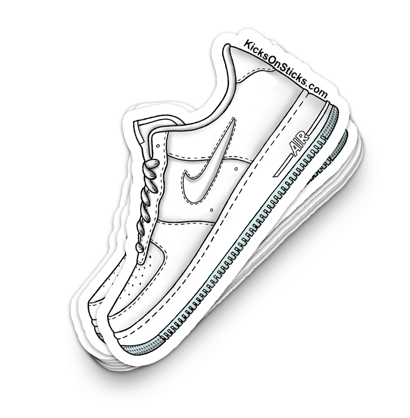 Air Force 1 Low "COTM Triple White" Sneaker Sticker