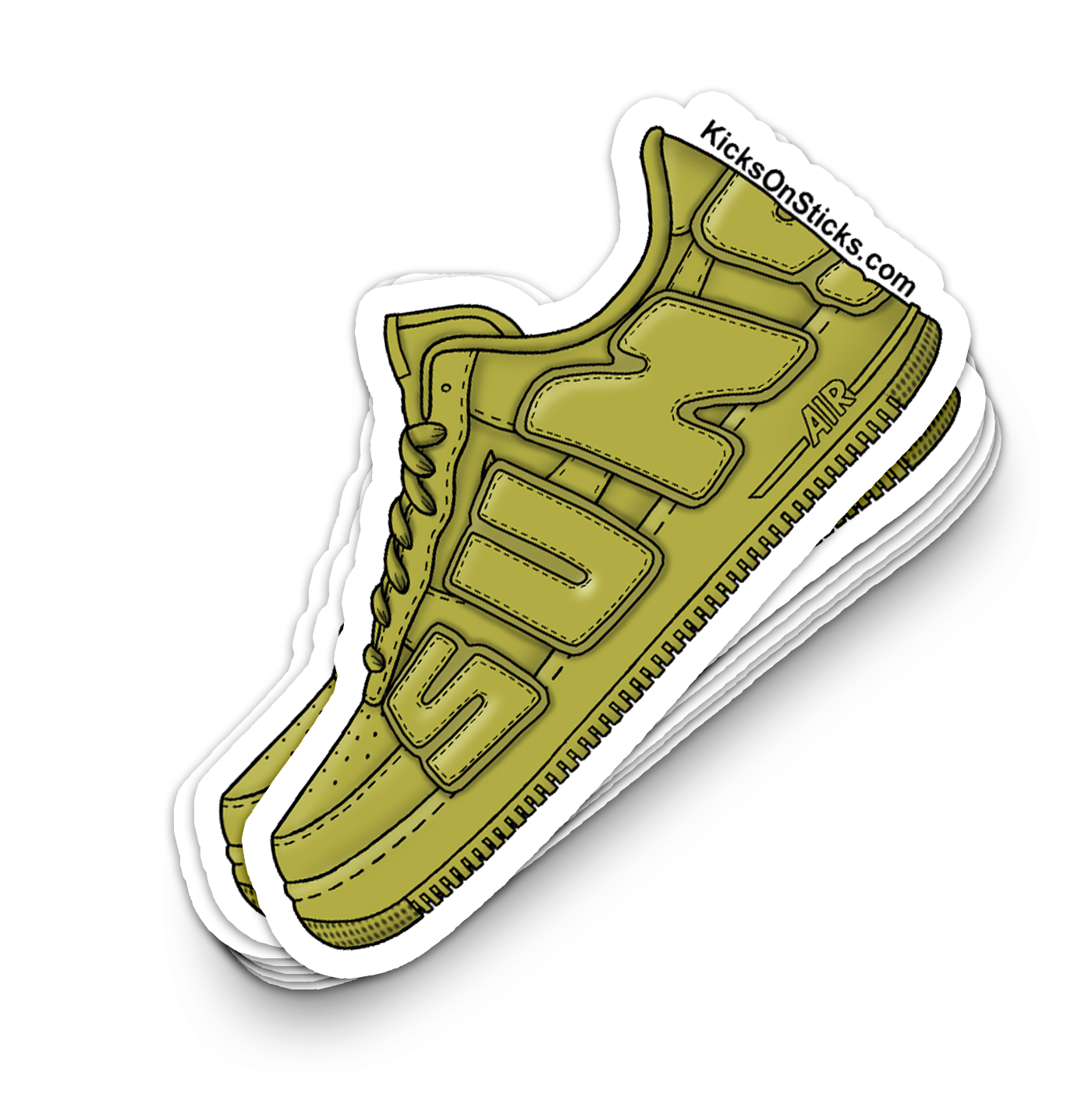 Air Force 1 Low "CPFM Sun Moss" Sneaker Sticker