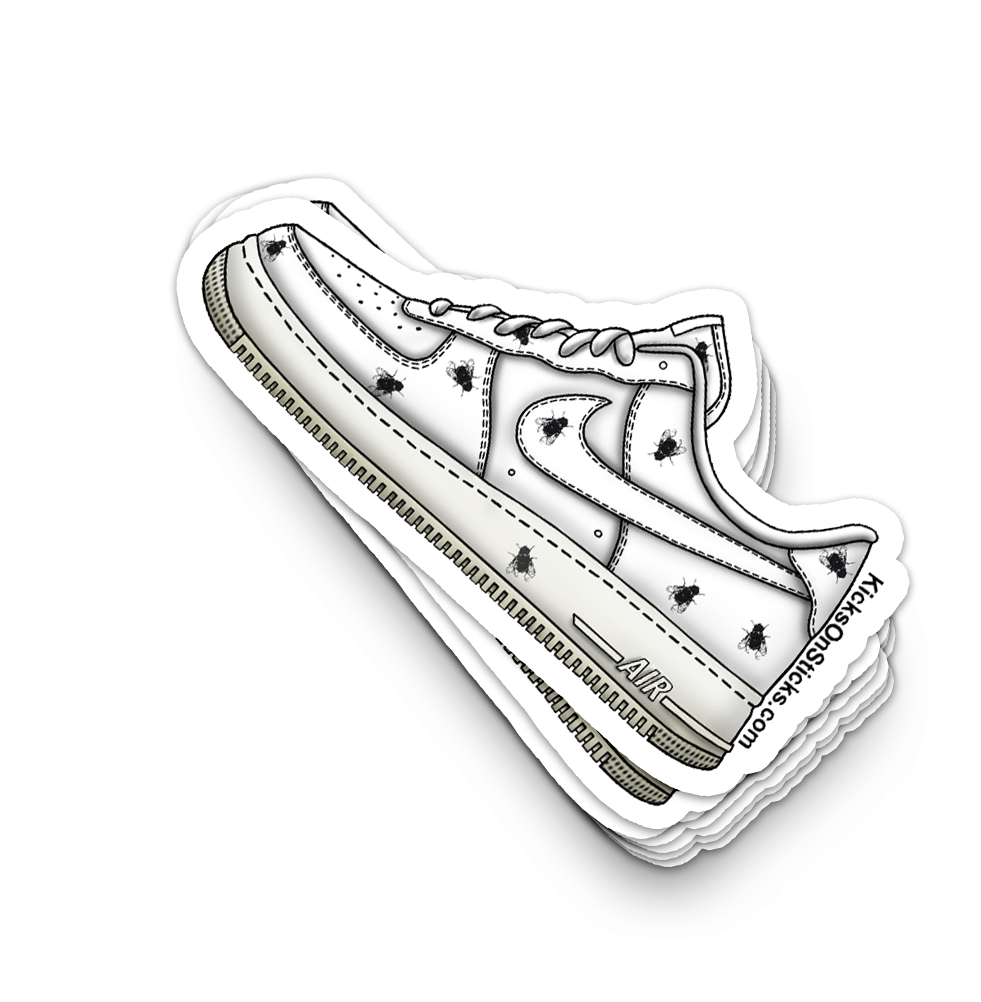 Air Force 1 Low "Houseflies" Sneaker Sticker