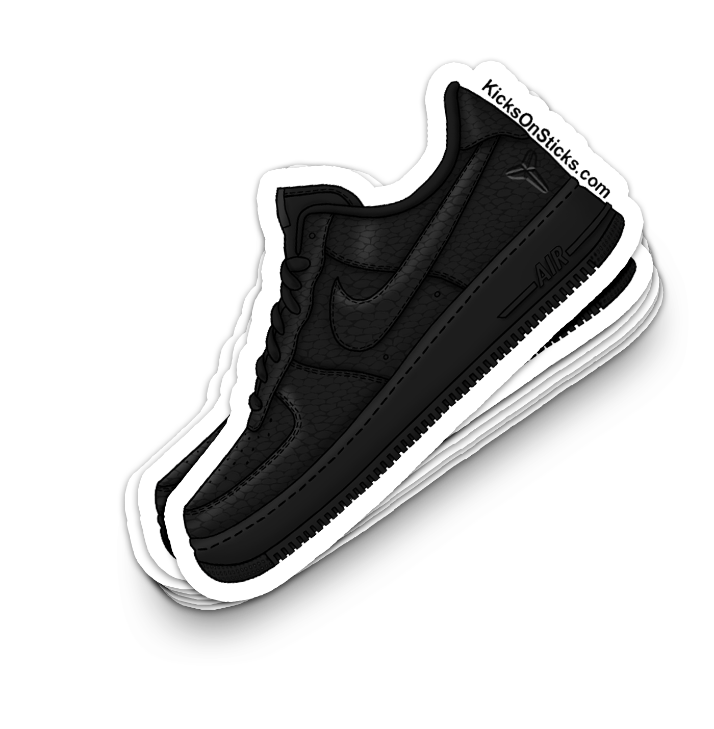 Air Force 1 Low "Kobe Snake Black" Sneaker Sticker