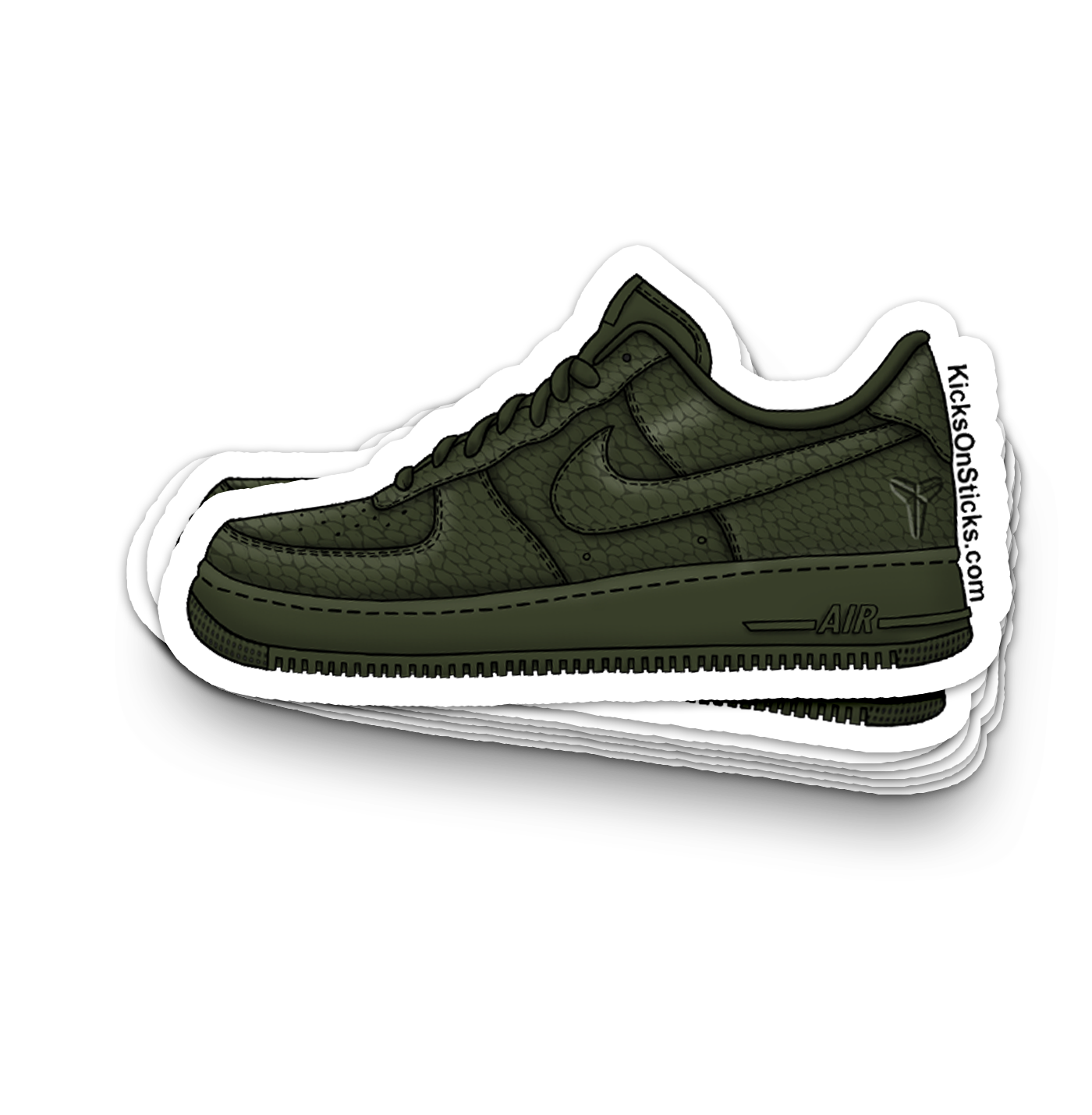 Air Force 1 Low "Kobe Snake Cargo Khaki" Sneaker Sticker