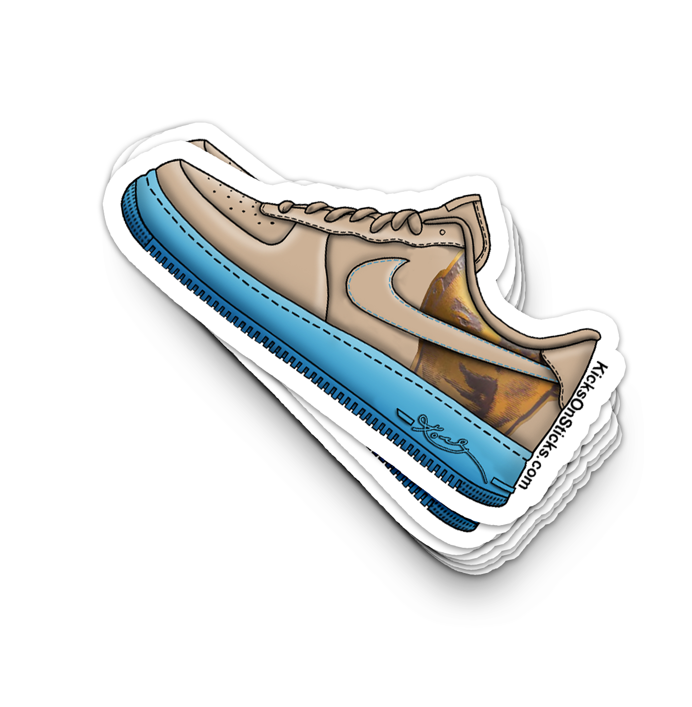 Air Force 1 Low "Kobe Linen" Sneaker Sticker