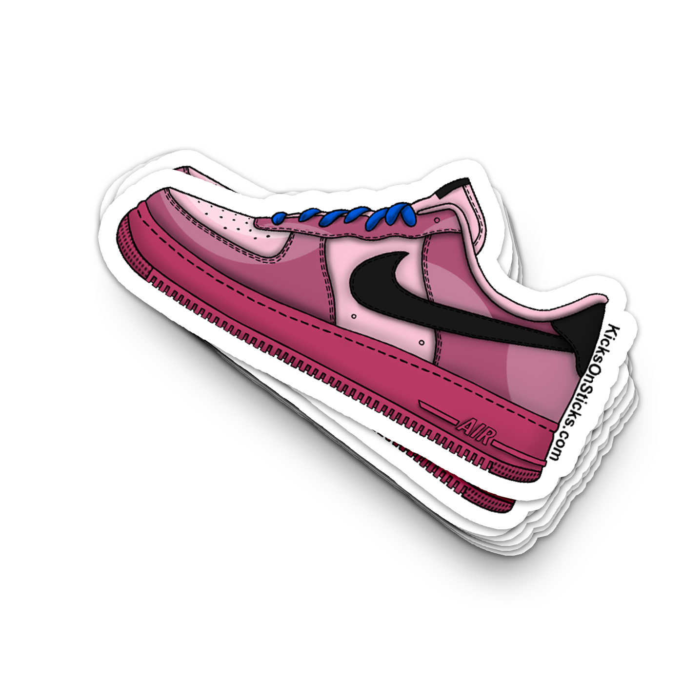 Air Force 1 Low "Pink Cooler Mulberry" Sneaker Sticker