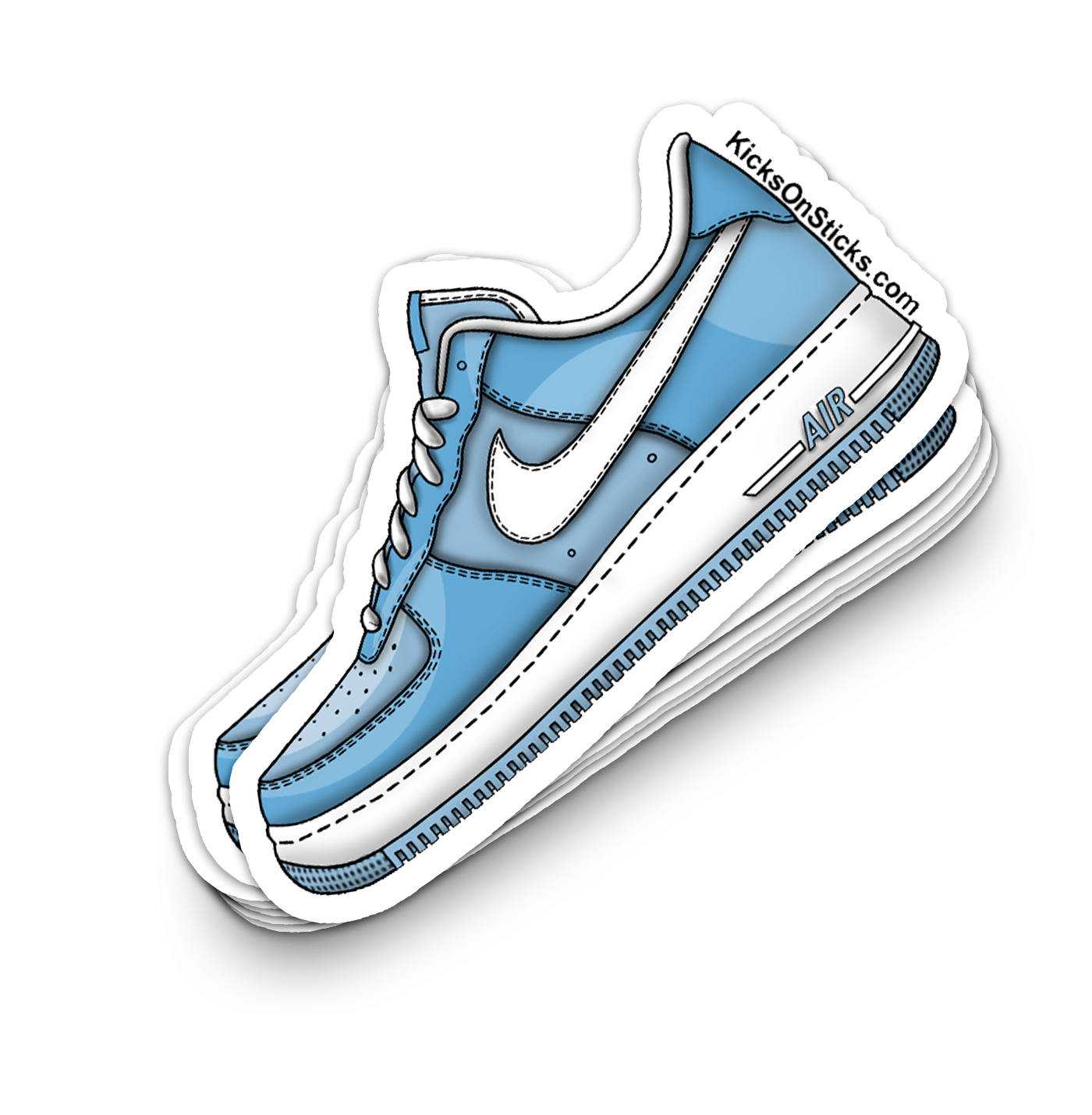 Air Force 1 Low "Psychic Blue Patent" Sneaker Sticker