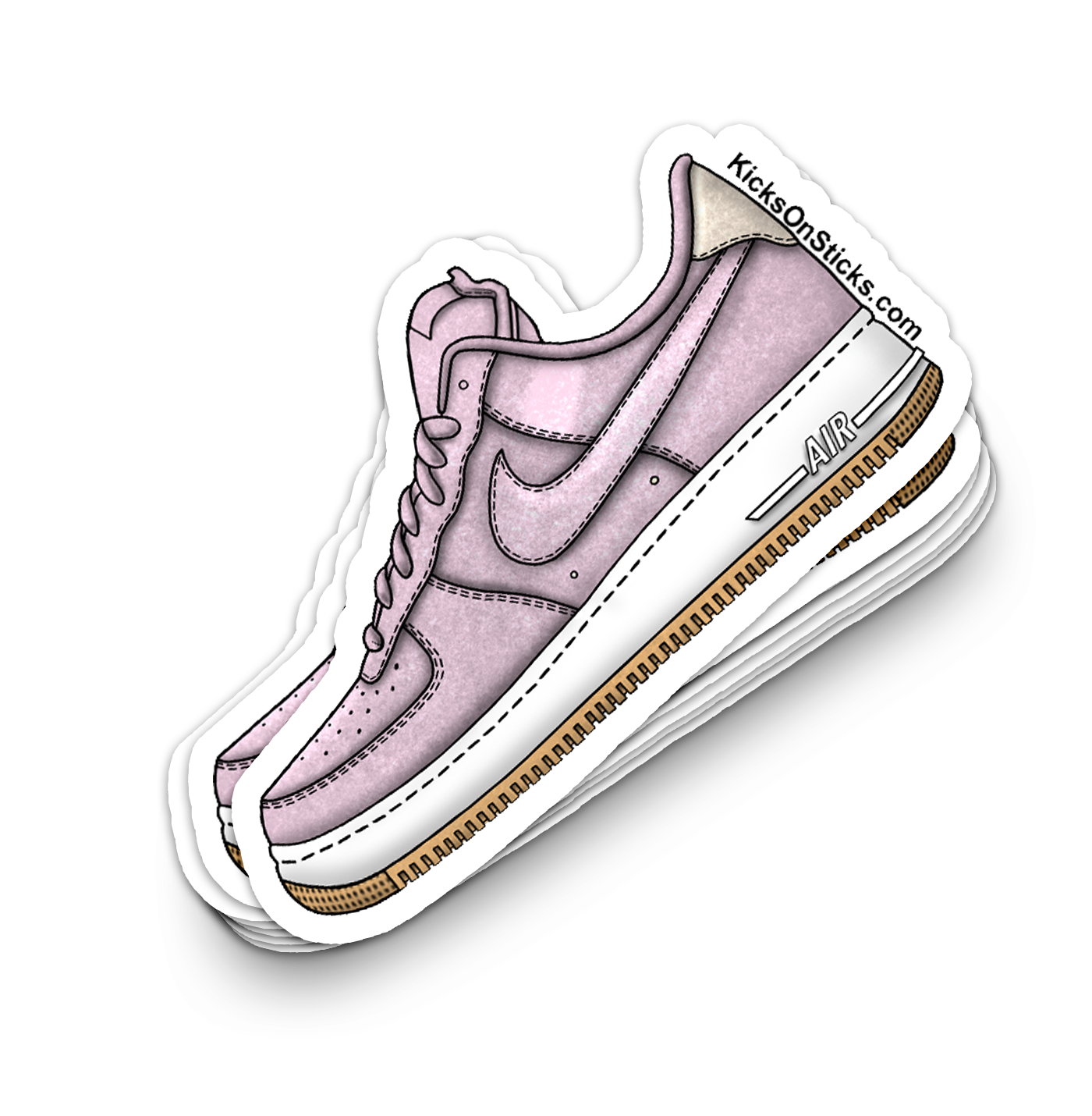 Air Force 1 Low "SB FF Pink" Sneaker Sticker