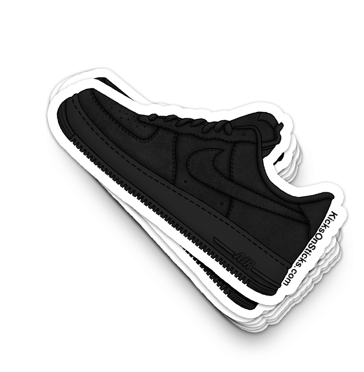 Air Force 1 Low "SB Triple Black" Sneaker Sticker