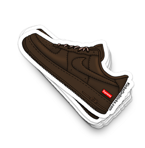 Air Force 1 Low "Supreme Brown" Sneaker Sticker