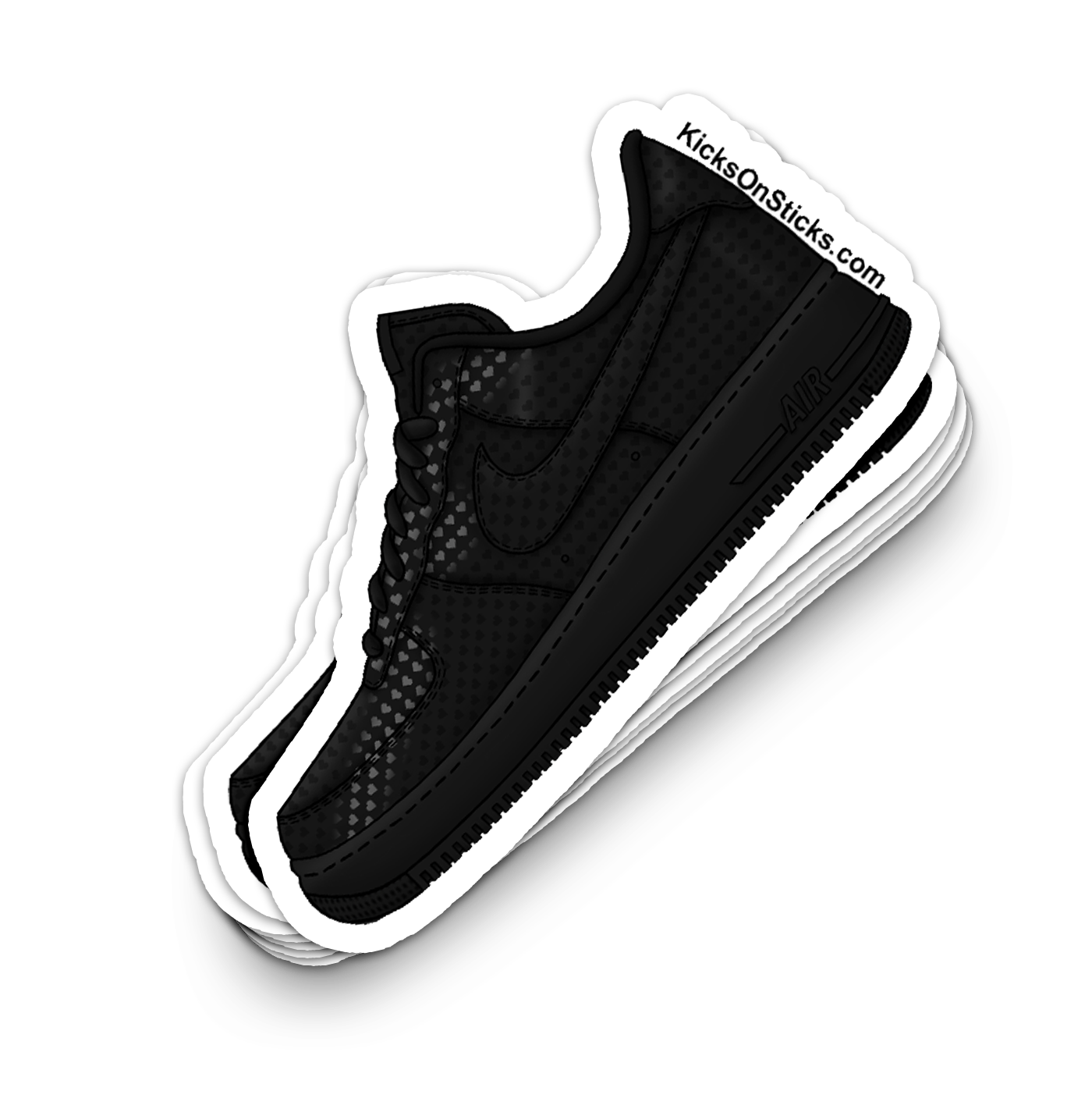 Air Force 1 Low "Valentine Day 2026 Pack Black" Sneaker Sticker