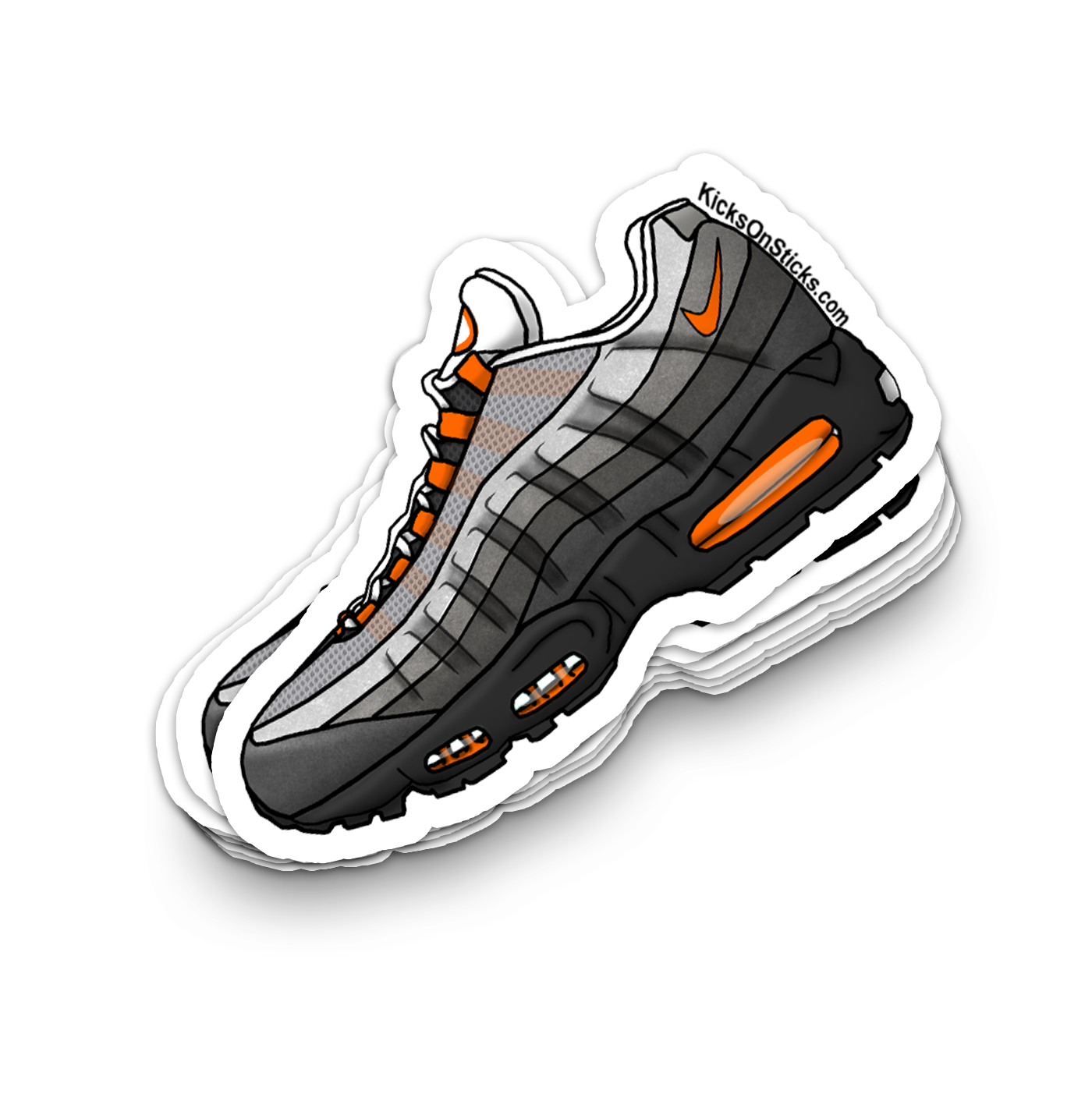 Air Max 95 "Mandarin Orange" Sneaker Sticker