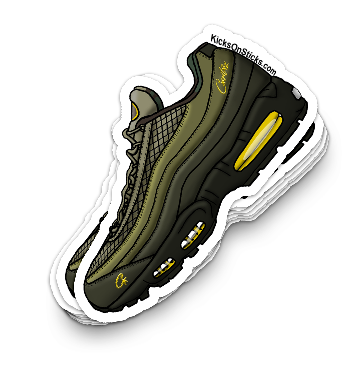 Air Max 95 "Corteiz Gutta Green" Sneaker Sticker
