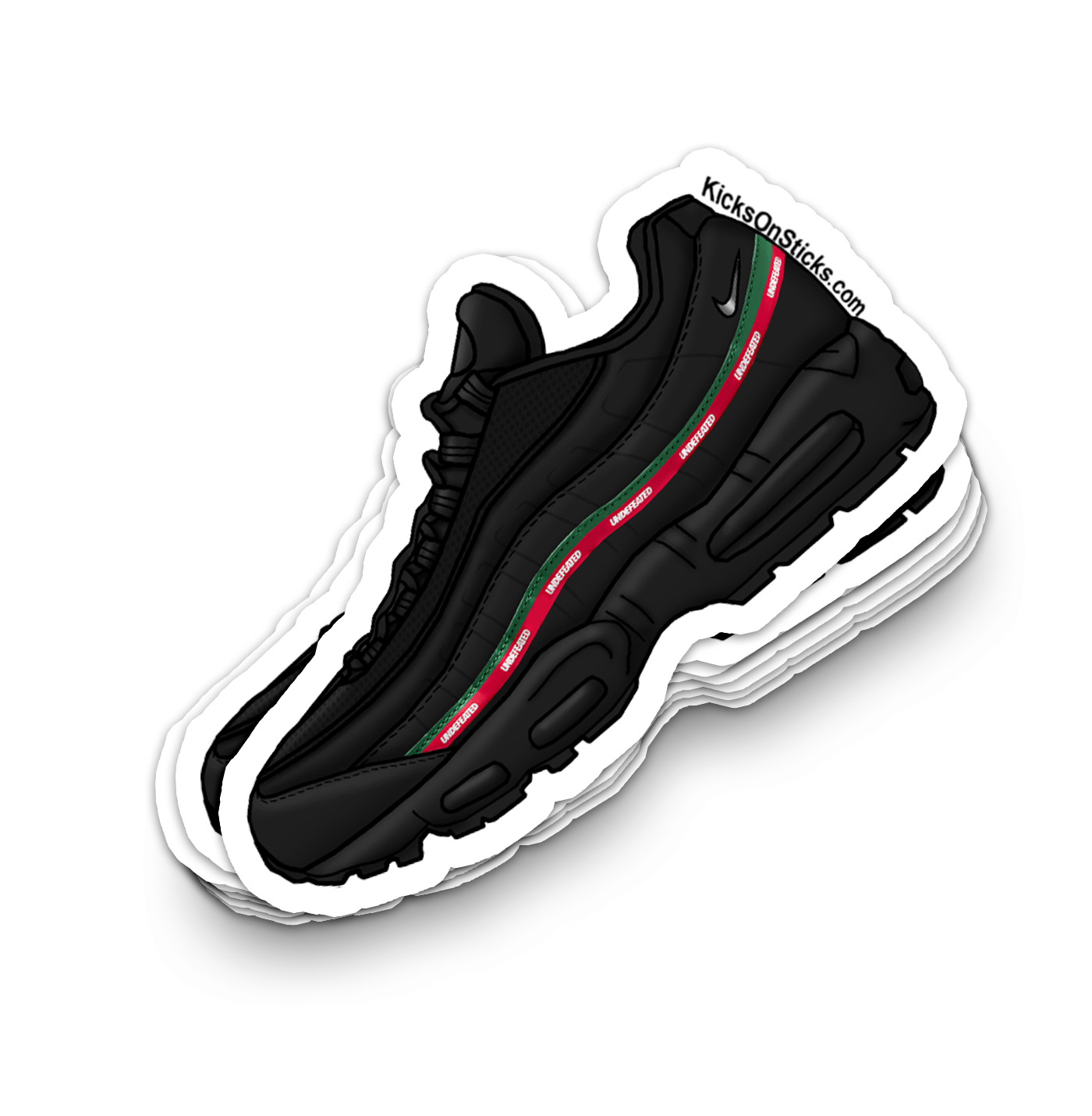 Air Max 95 "UNDFTD 2025 Black" Sneaker Sticker