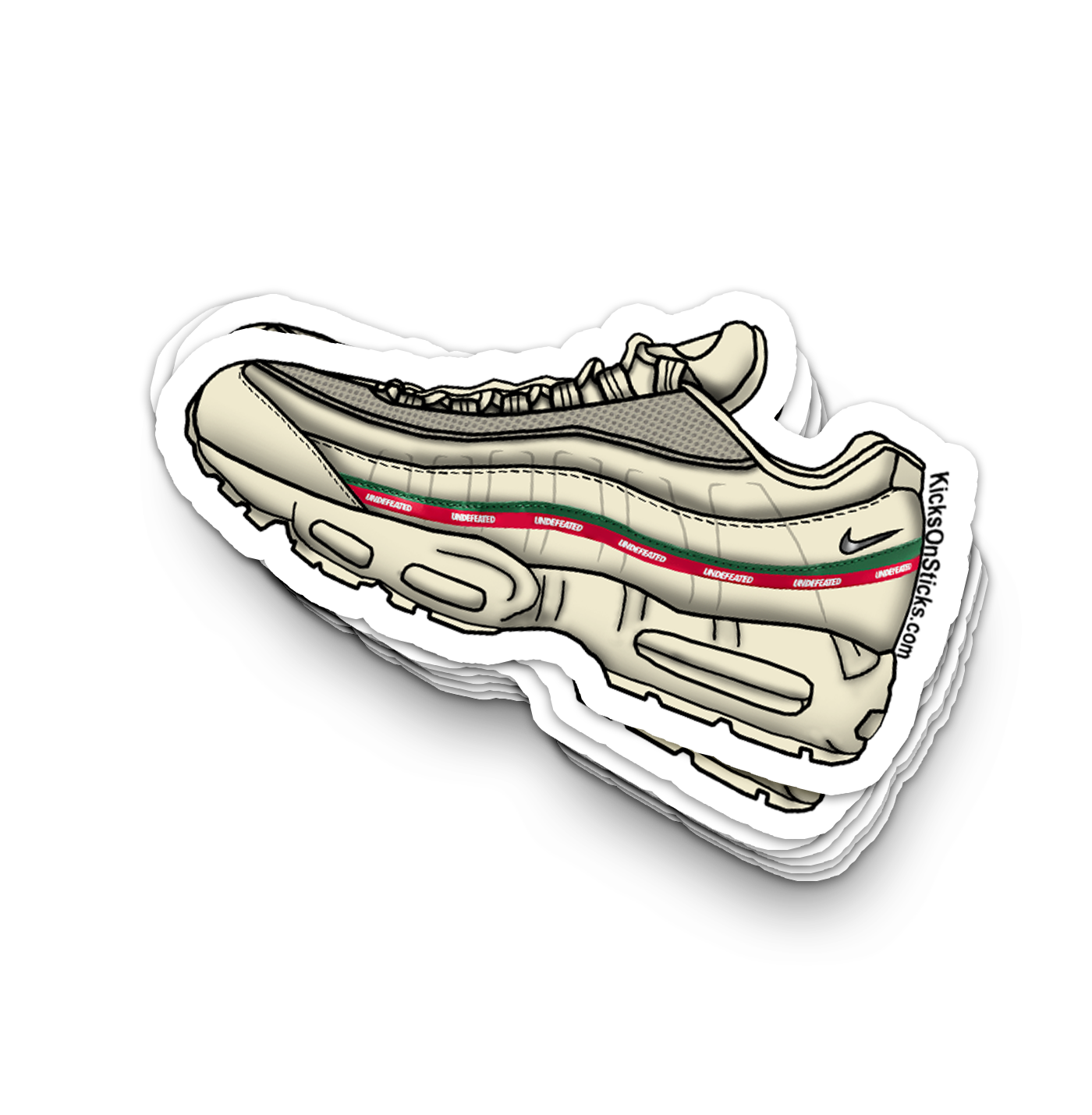 Air Max 95 "UNDFTD 2025 White" Sneaker Sticker