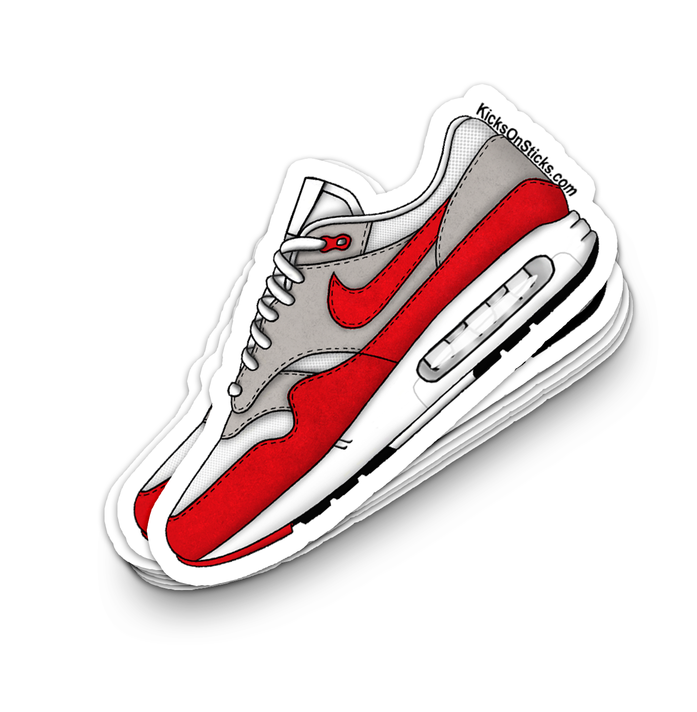 Air Max 1 "Big Bubble OG Red" Sneaker Sticker