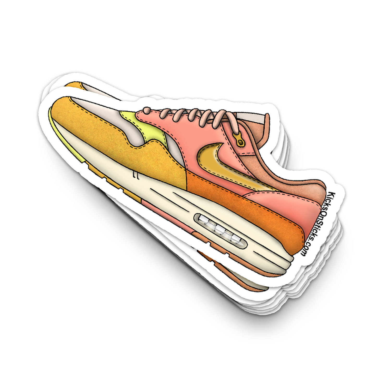 Air Max 1 "Puerto Rico Orange Frost" Sneaker Sticker