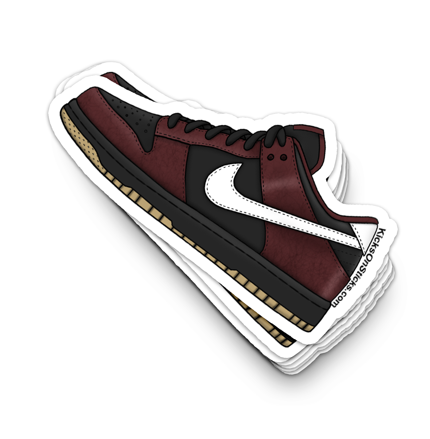 Dunk Low "Burgundy Crush" Sneaker Sticker