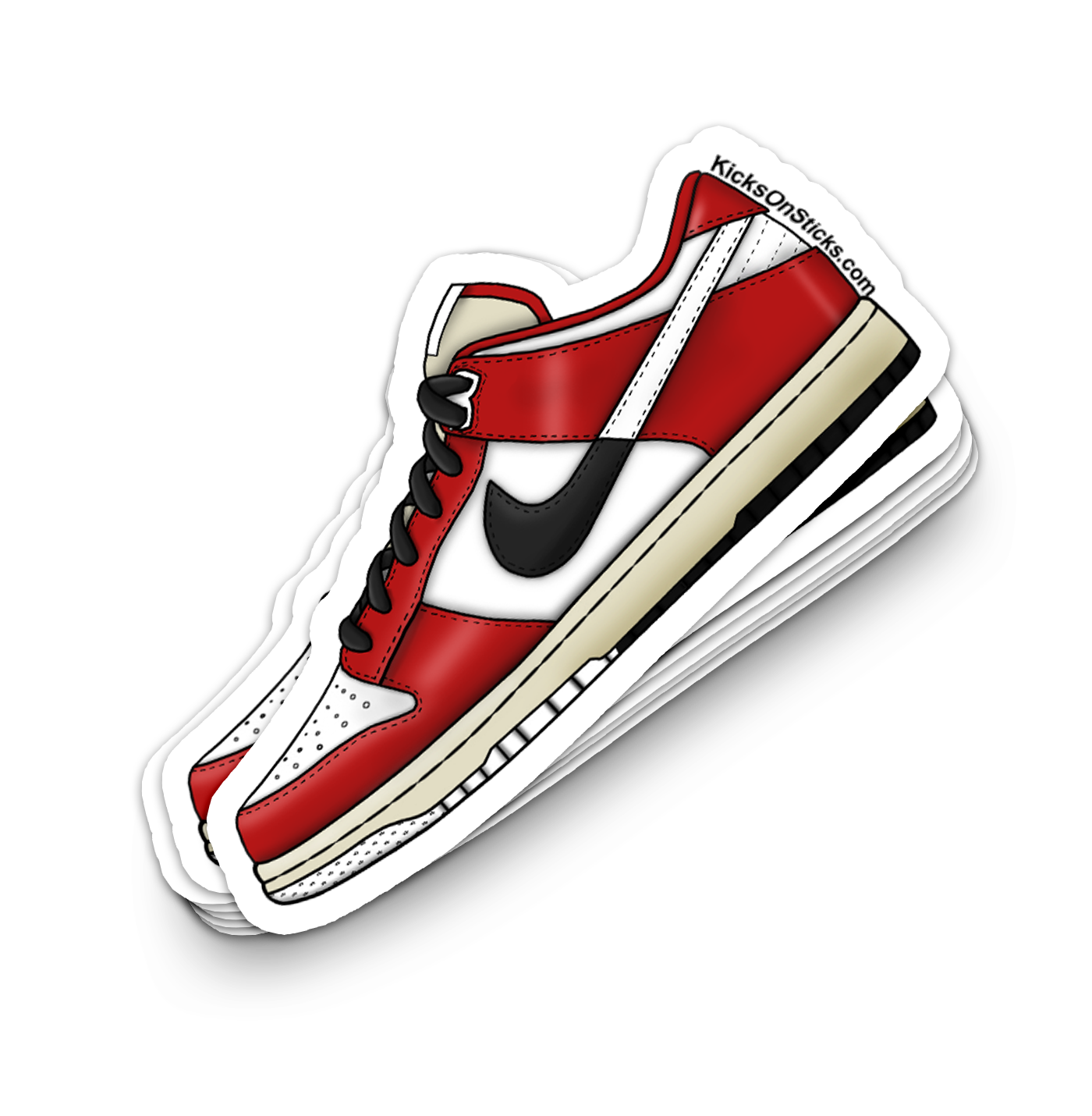 Dunk Low "Chicago Split" Sneaker Sticker