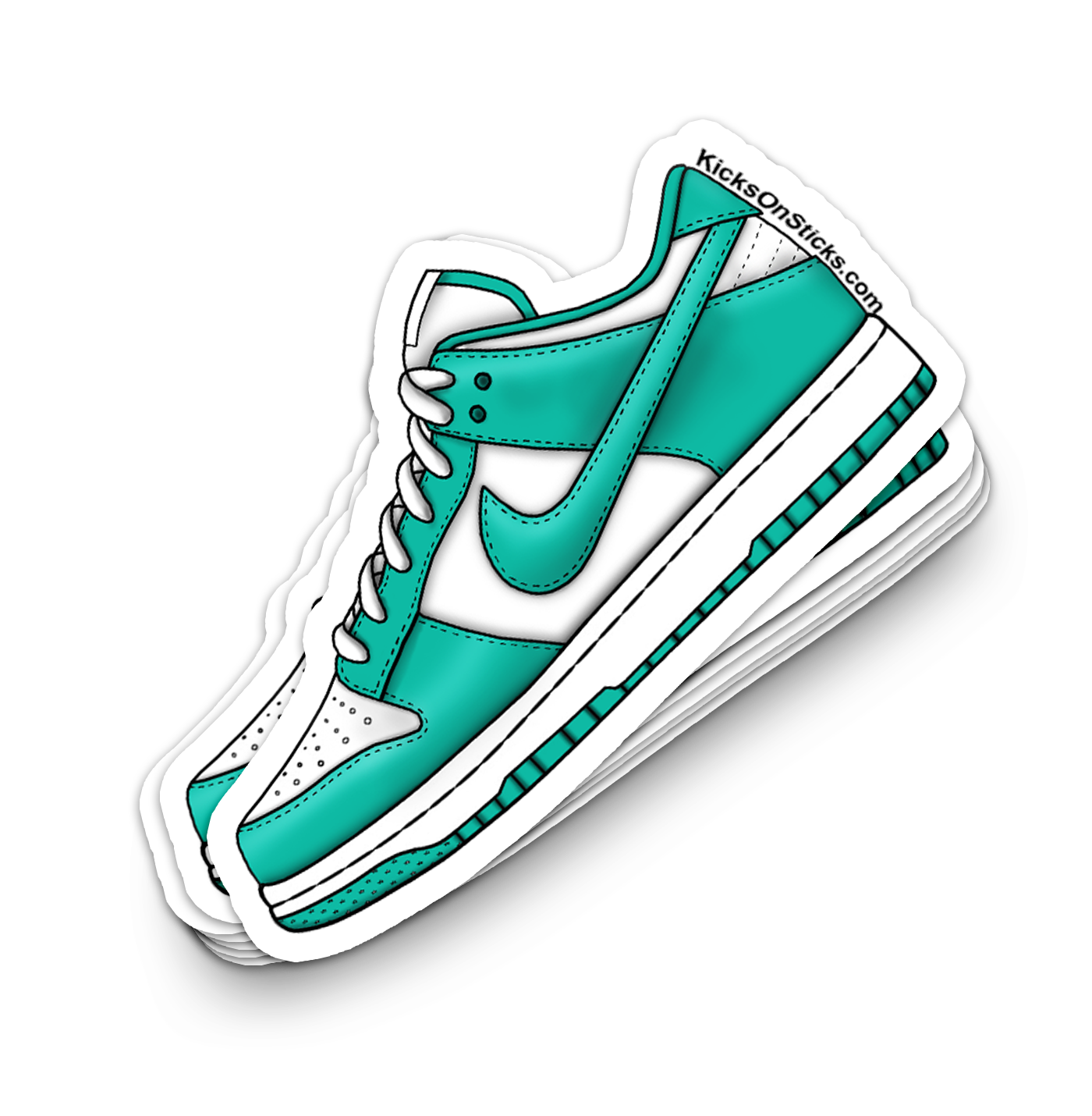 Dunk Low "Clear Jade" Sneaker Sticker
