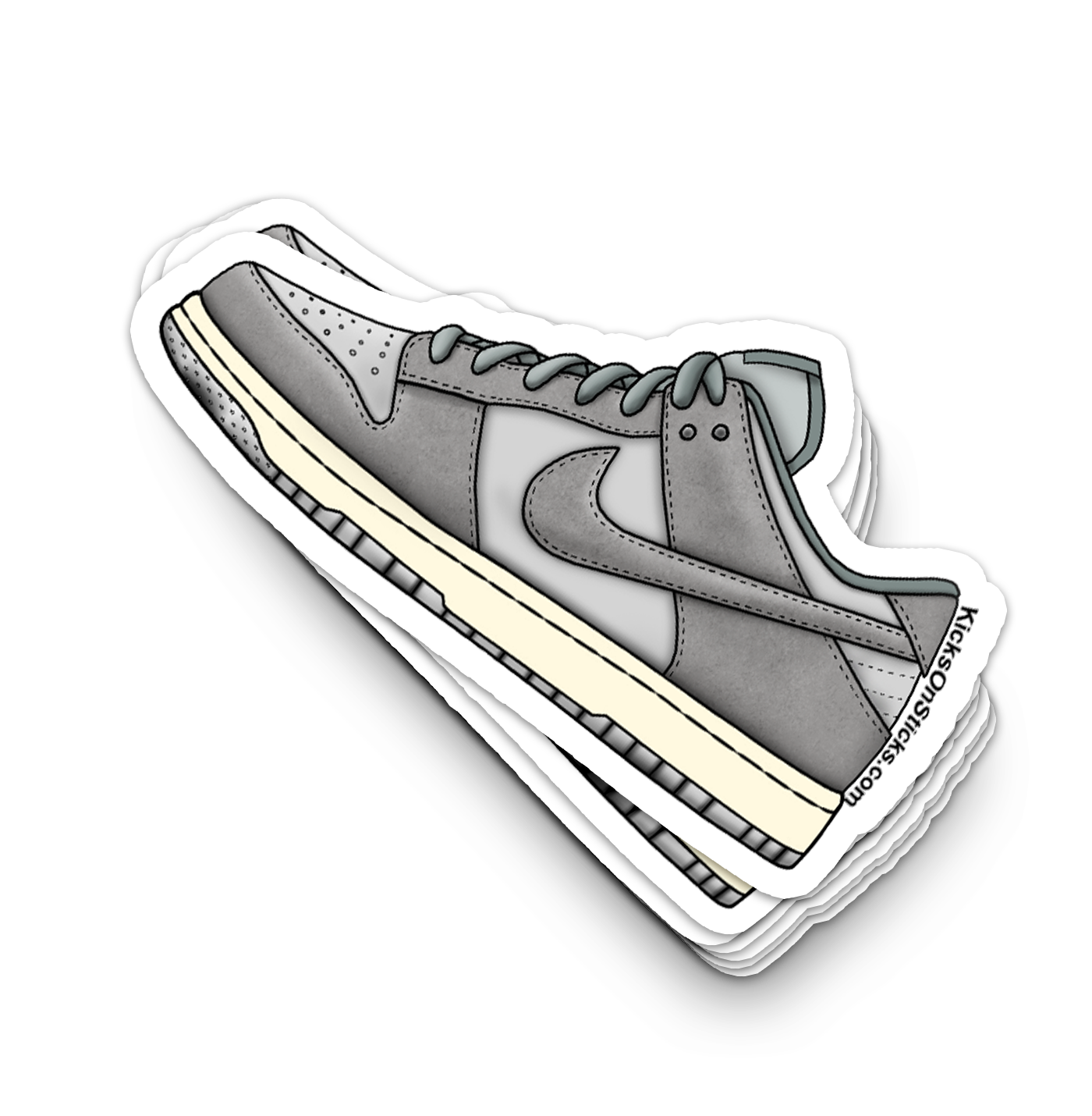 Dunk Low "Cool Grey" Sneaker Sticker