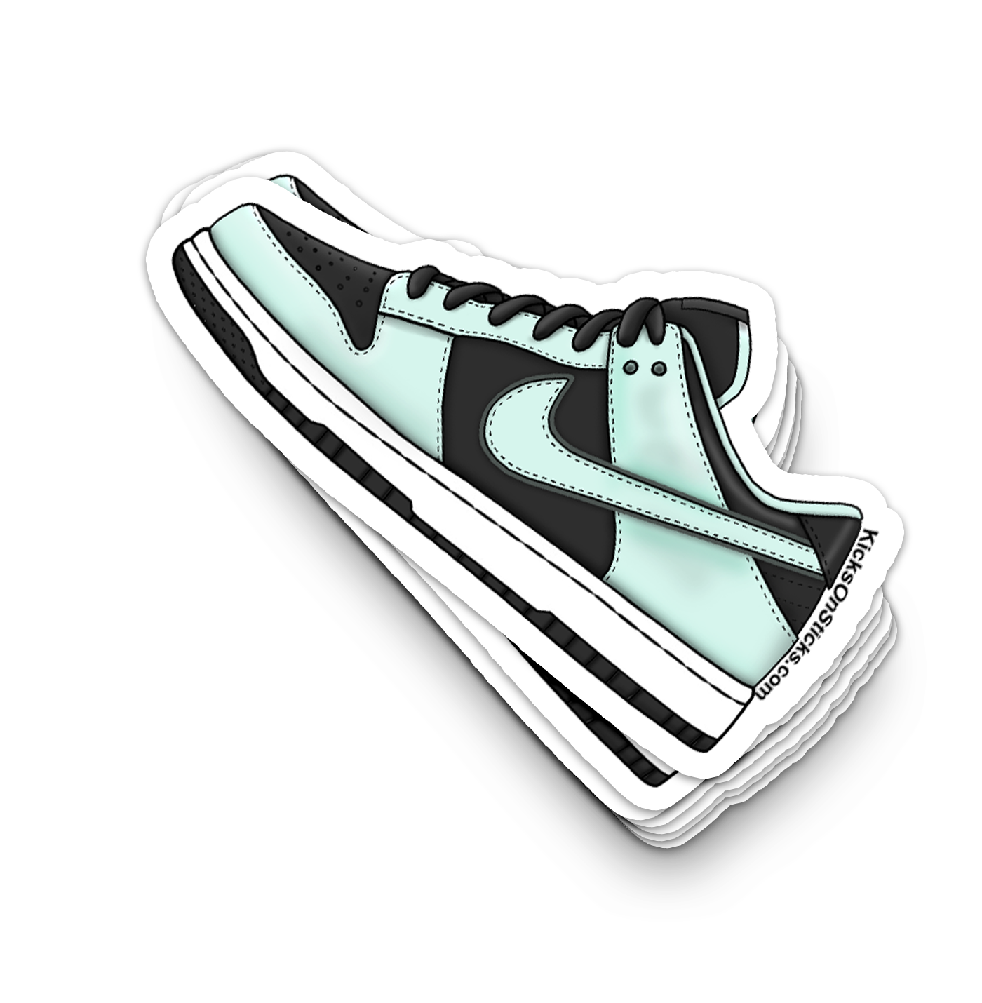 Dunk Low "Dark Smoke Barely Green" Sneaker Sticker