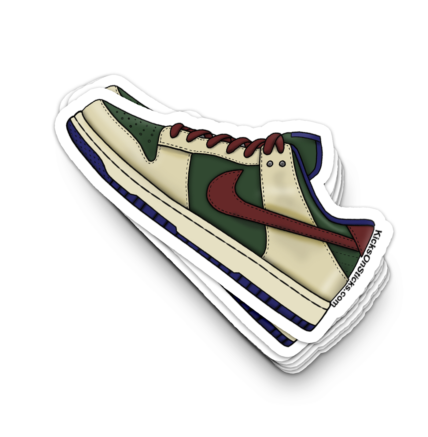 Dunk Low "FNTY Fir Green" Sneaker Sticker