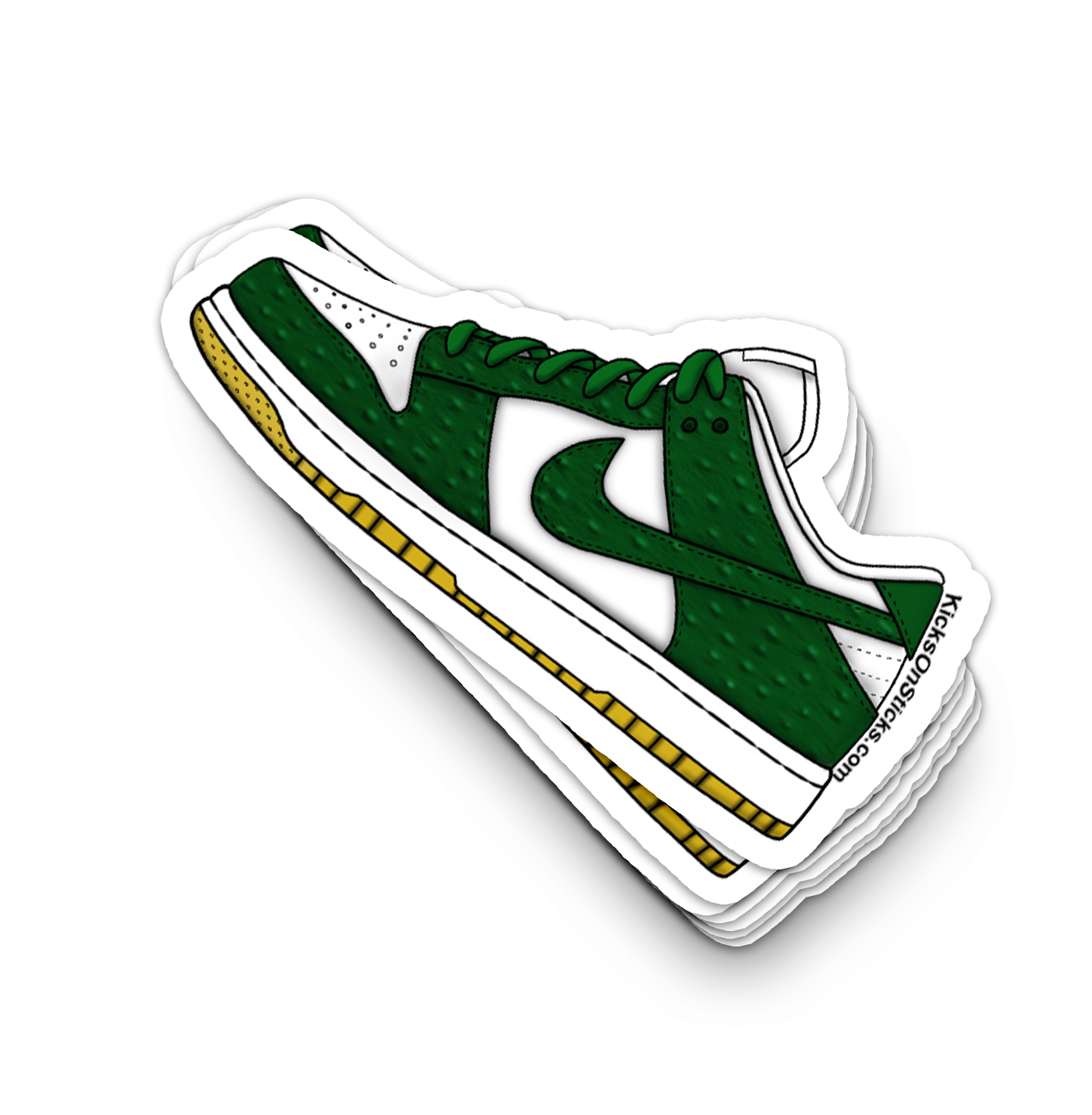 Dunk Low "Green Ostrich" Sneaker Sticker