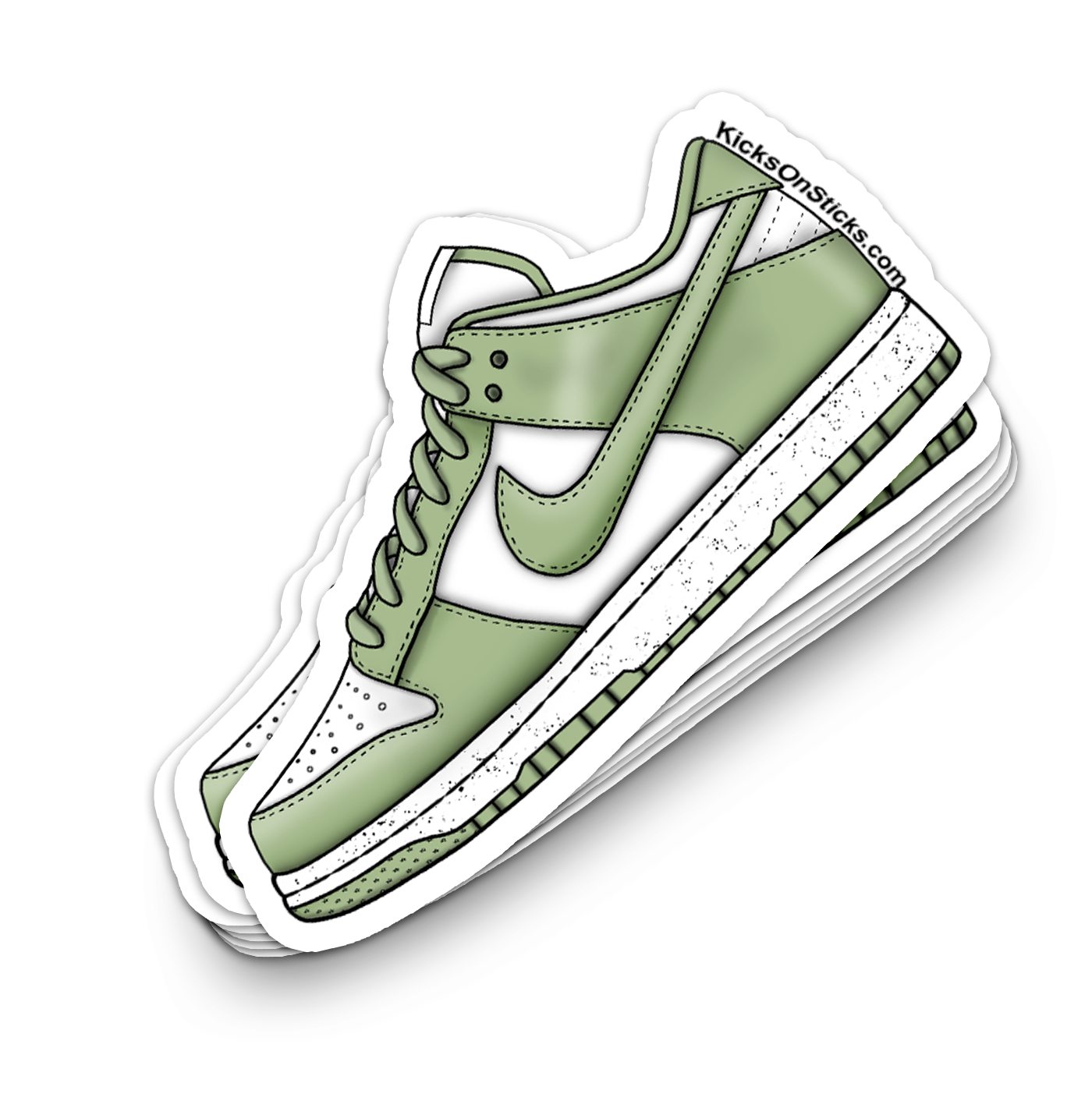 Dunk Low "NN Olive Aura" Sneaker Sticker
