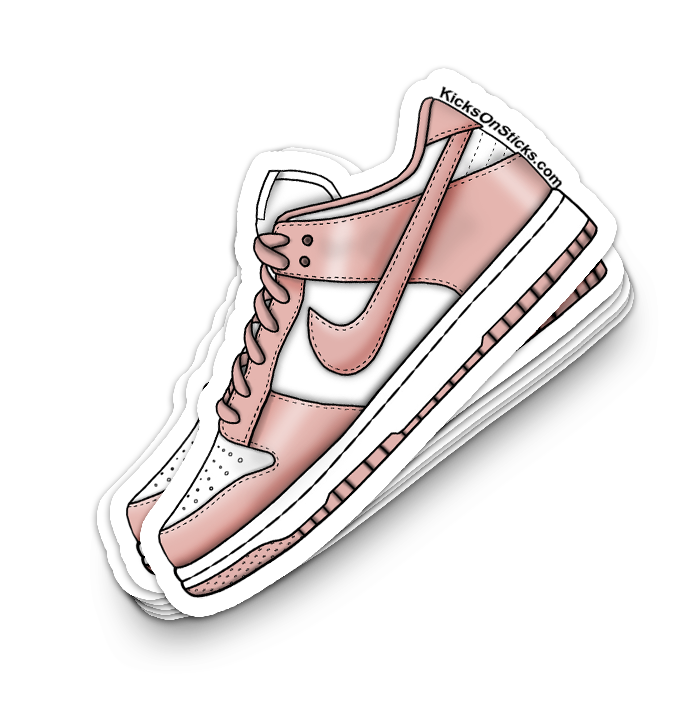 Dunk Low "Rose Whisper" Sneaker Sticker