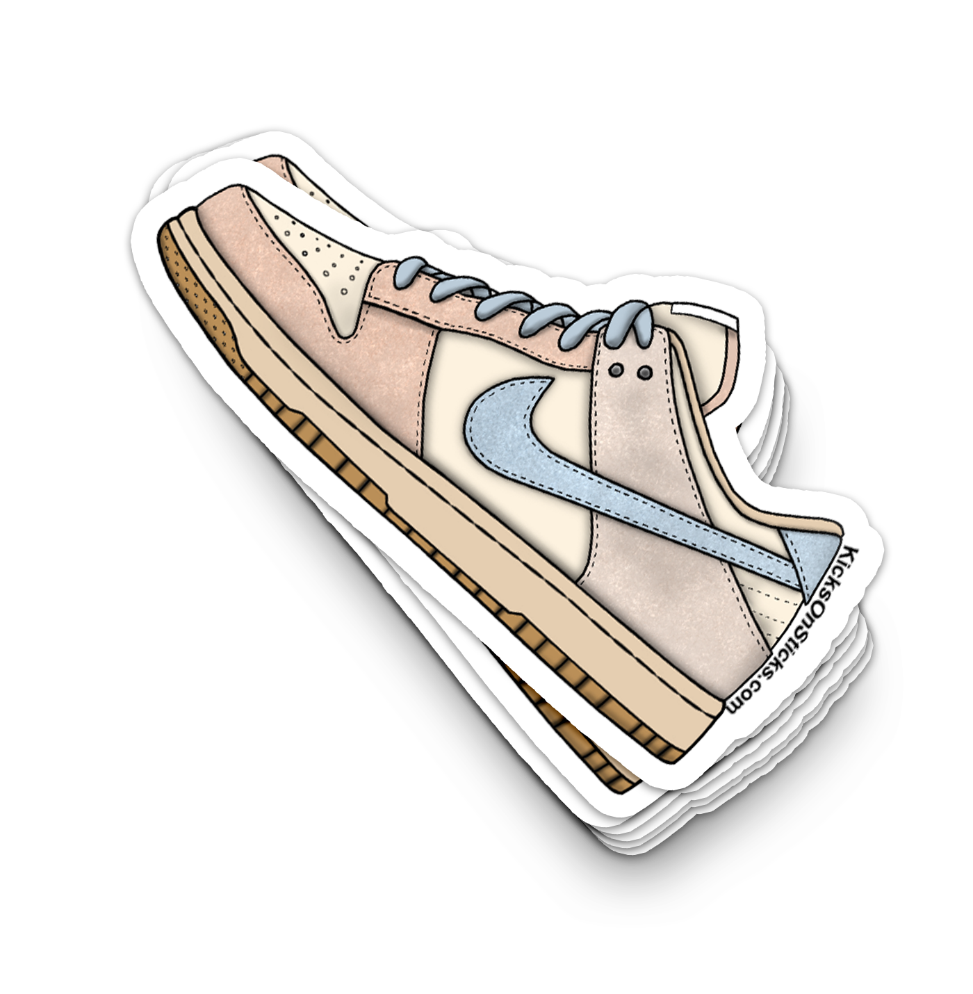 Dunk Low "Sanddrift Light Armory Blue" Sneaker Sticker