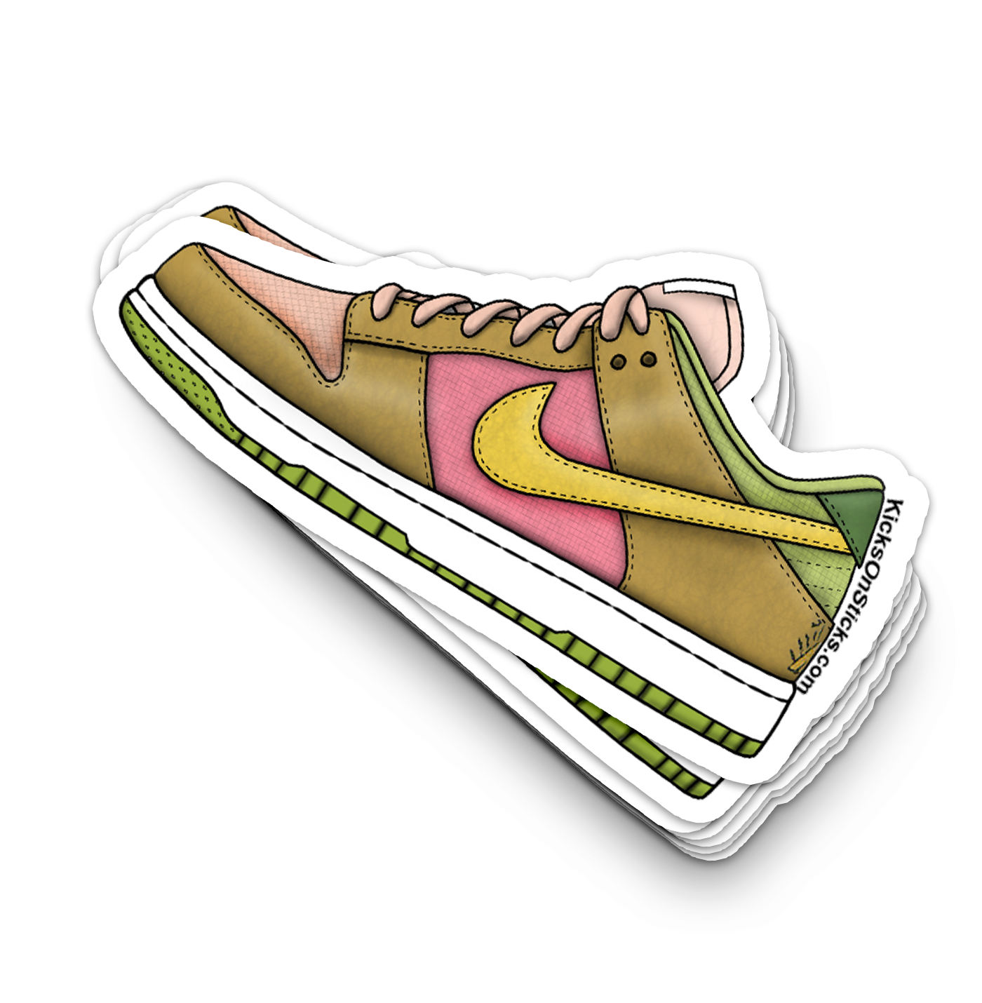 Dunk Low "Sun Club Arctic Orange" Sneaker Sticker