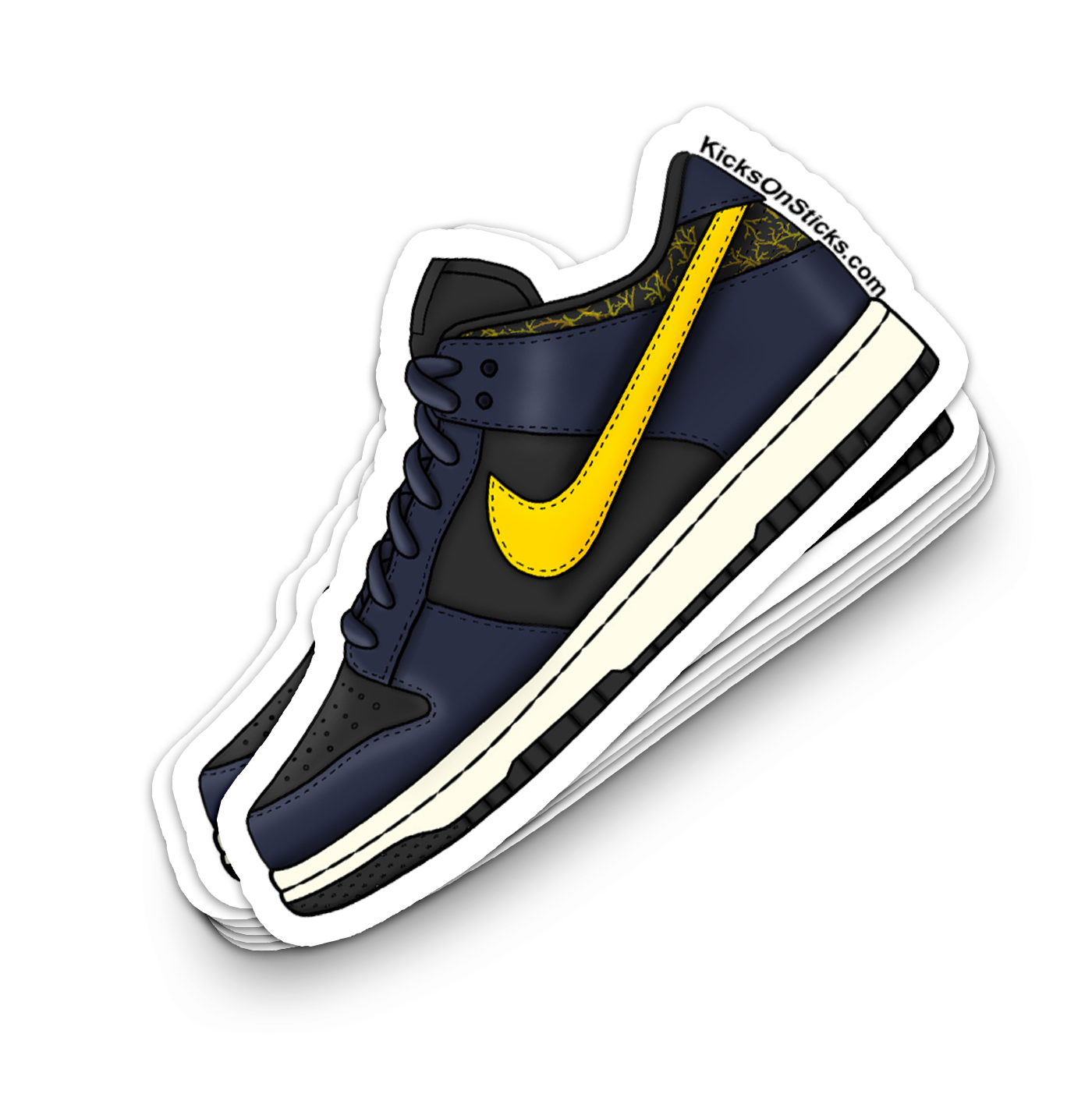 Dunk Low "Vintage Michigan" Sneaker Sticker