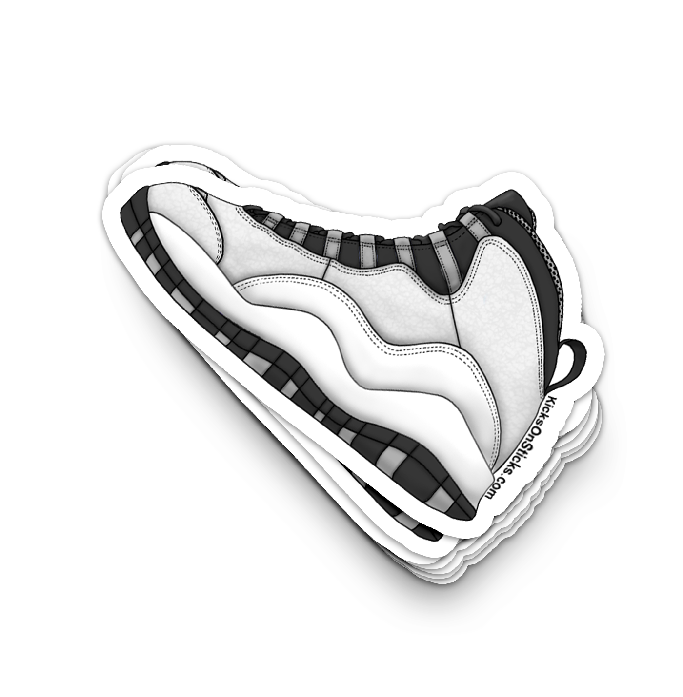 Jordan 10 "Steel Toe Cap" Sneaker Sticker