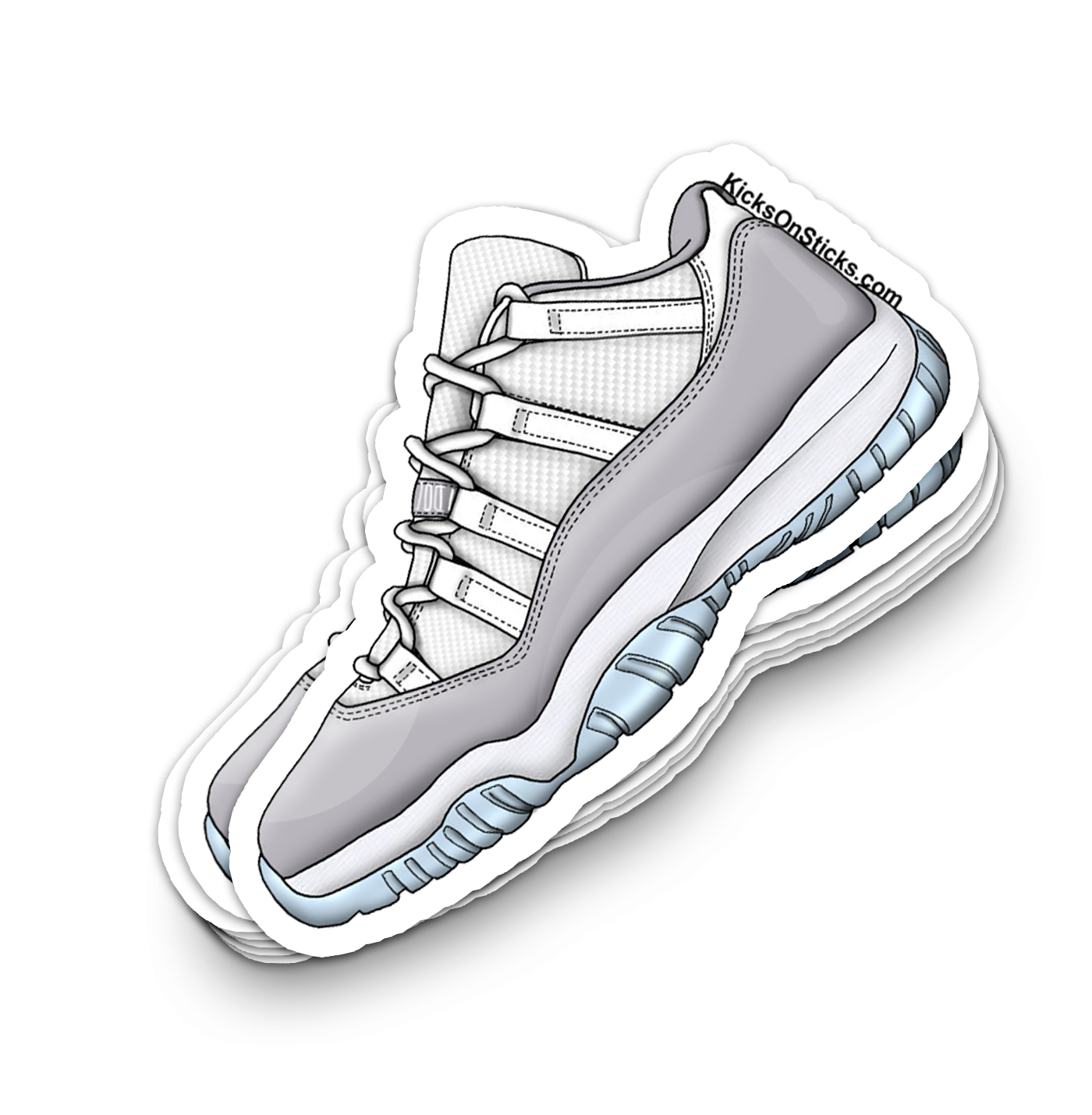 Jordan 11 Low "Cement Grey" Sneaker Sticker