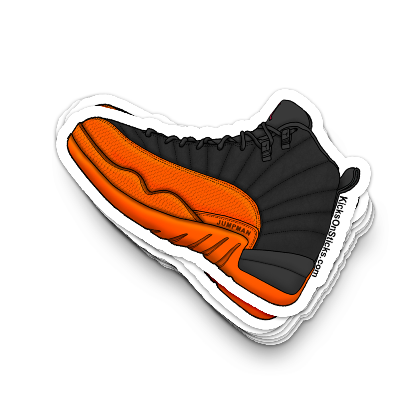 Jordan 12 "Brilliant Orange" Sneaker Sticker