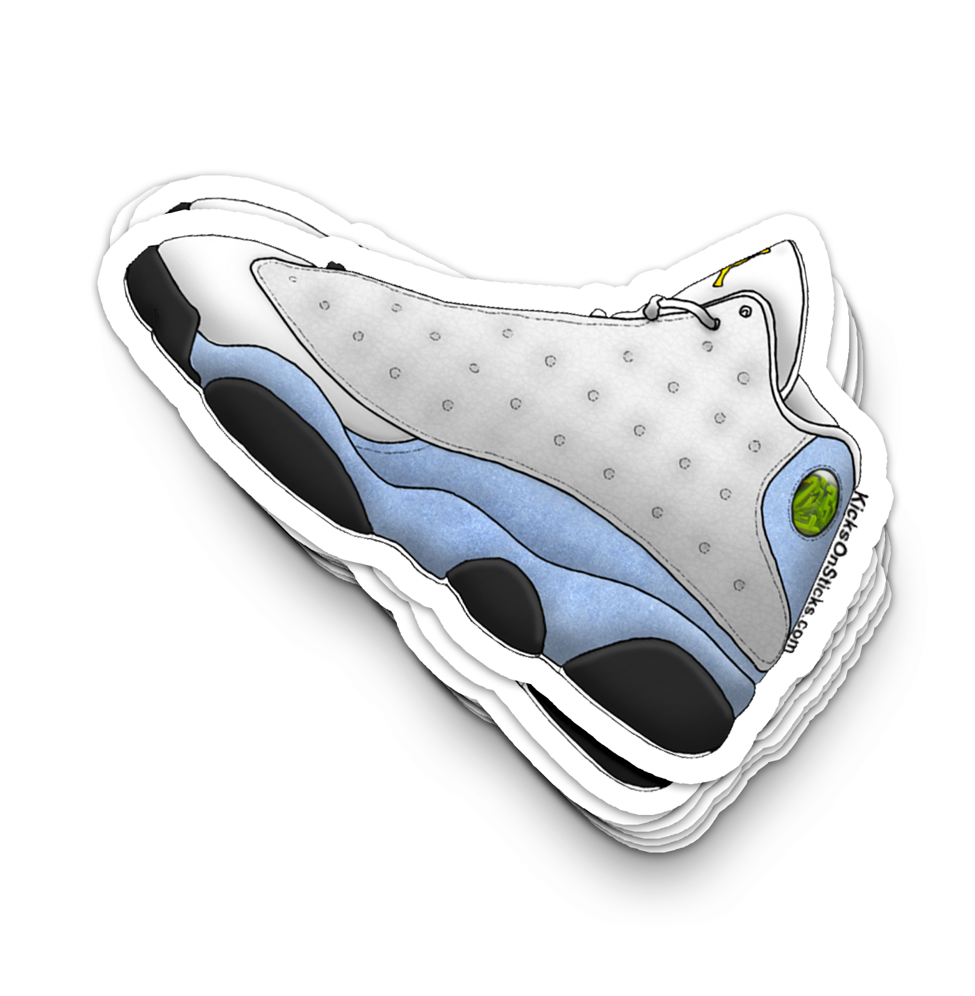 Jordan 13 "Blue Grey" Sneaker Sticker
