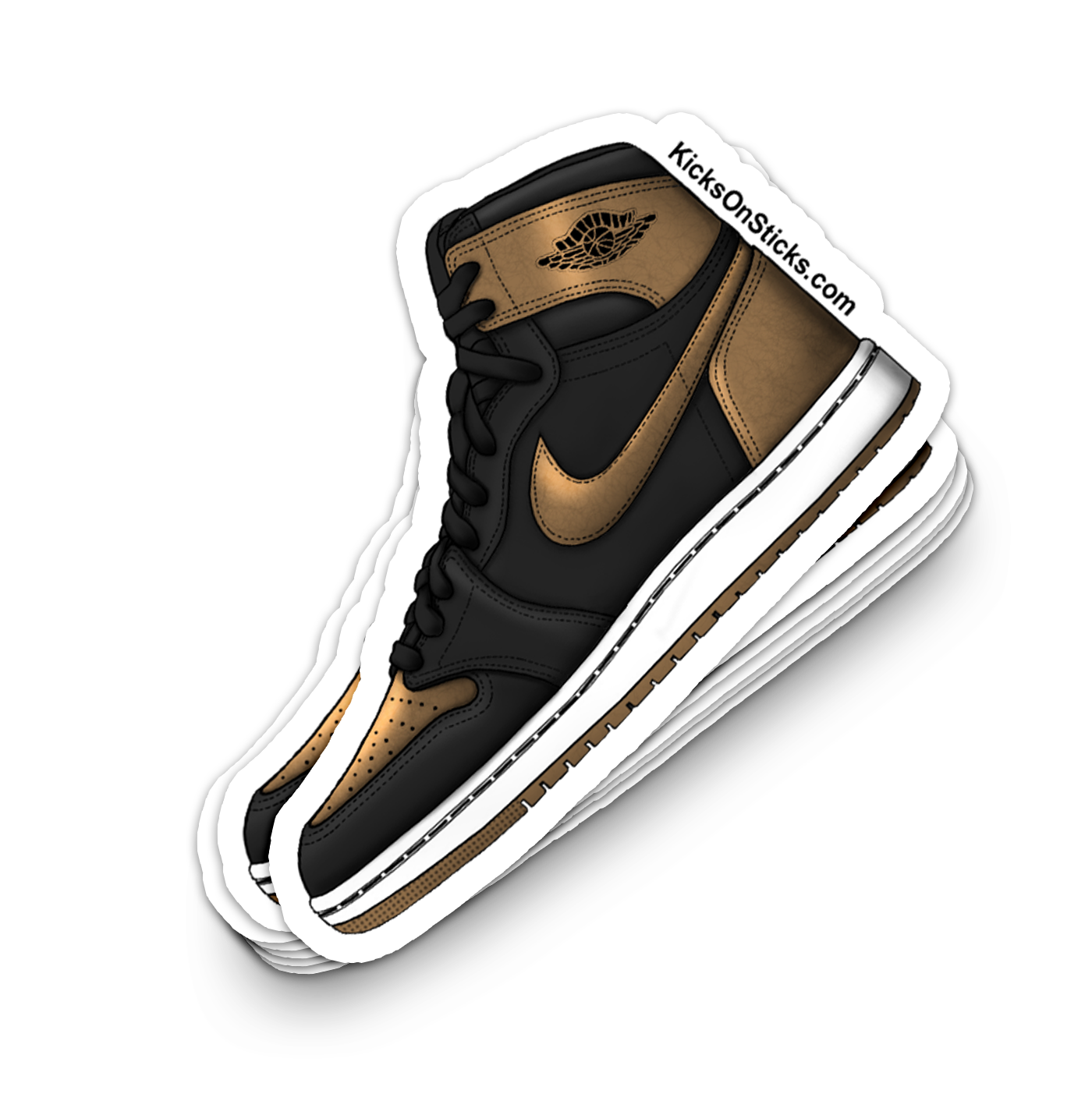 Jordan 1 "Black Gold 2024" Sneaker Sticker