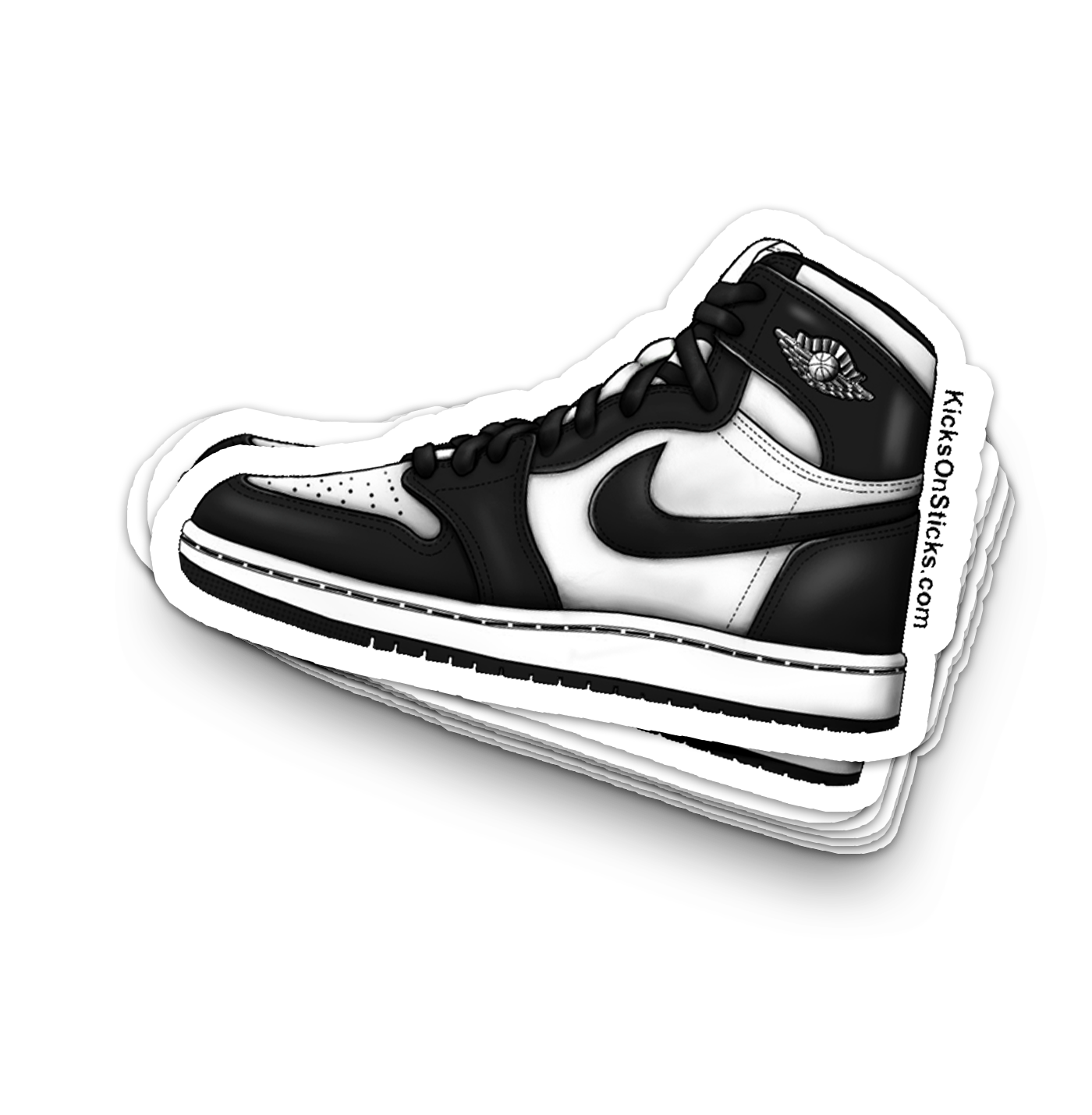 Jordan 1 "Black/White" Sneaker Sticker