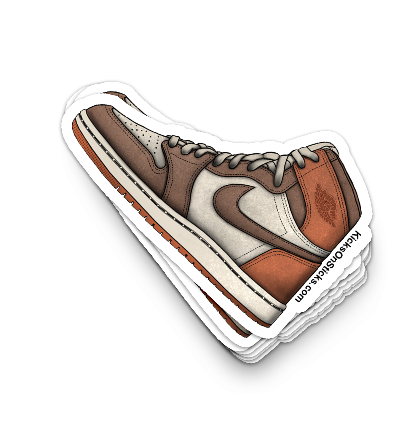 Jordan 1 "Dusted Clay" Sneaker Sticker