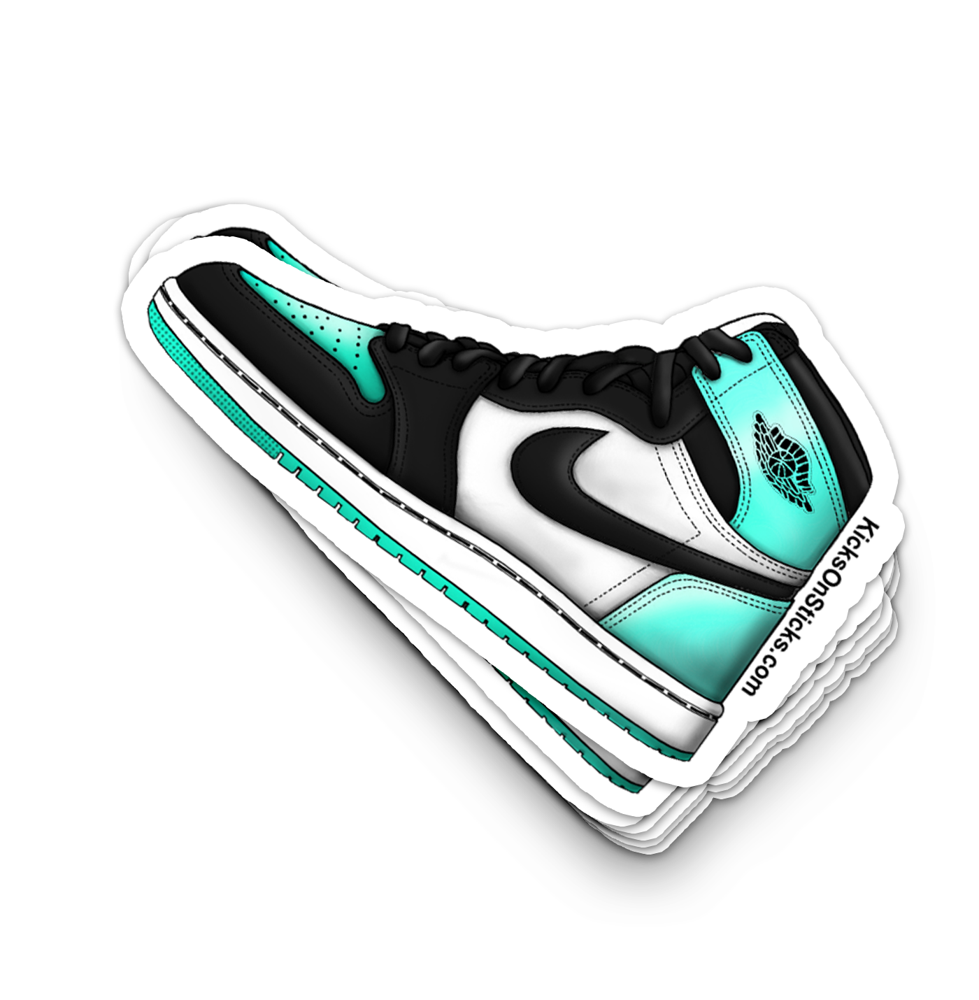 Jordan 1 "Green Glow" Sneaker Sticker