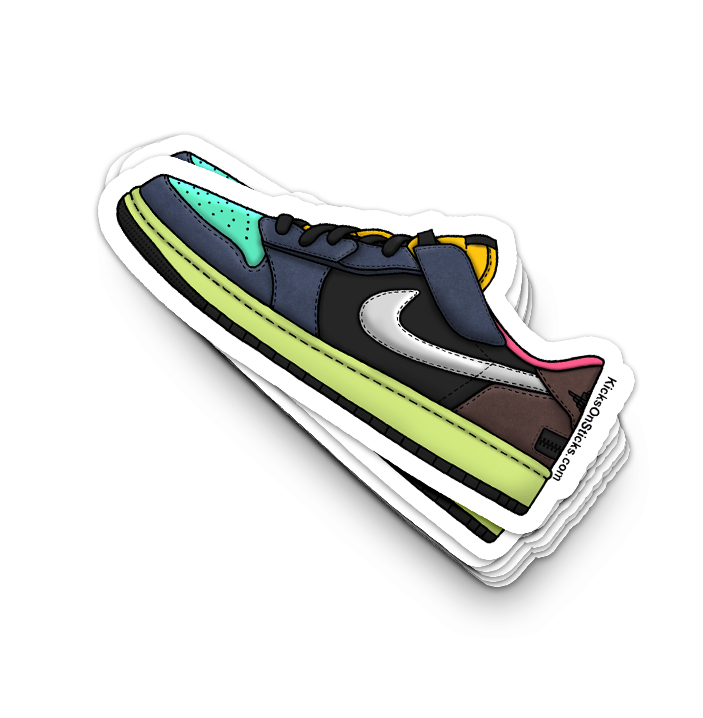Jordan 1 Low "Biohackl" Sneaker Sticker