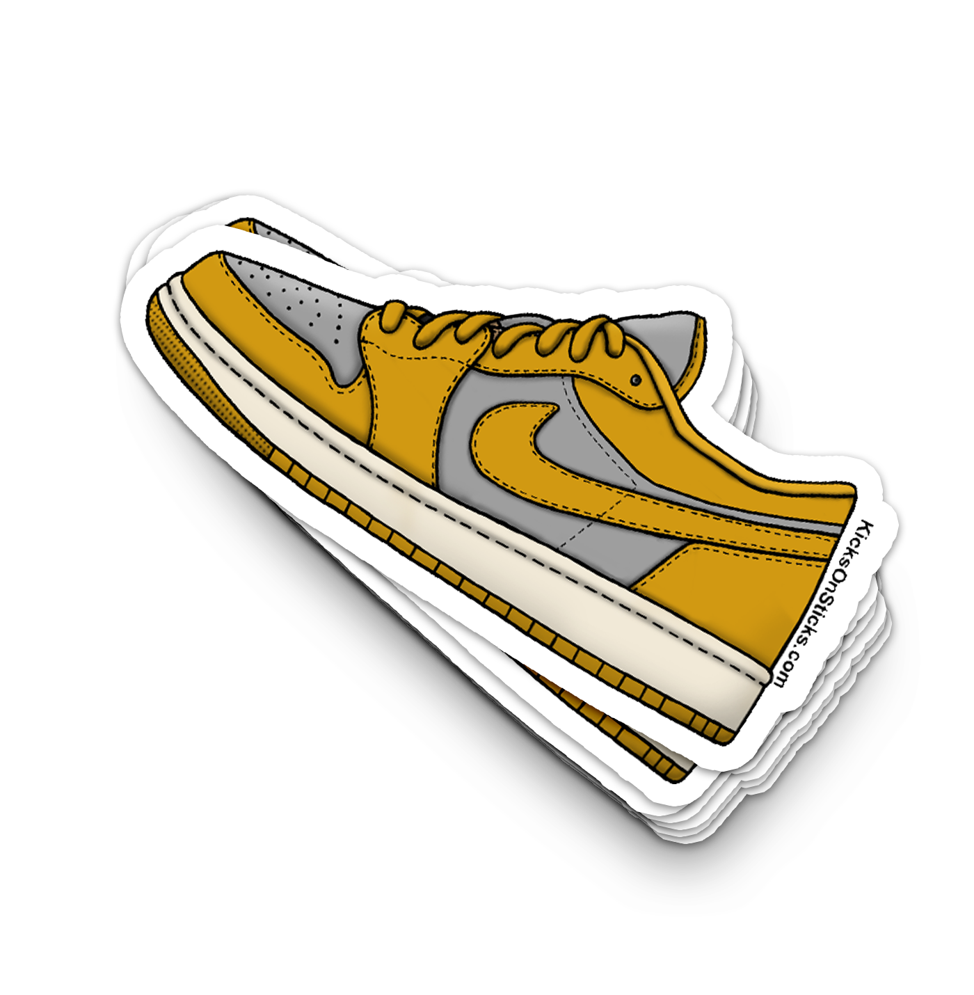 Jordan 1 Low "Curry" Sneaker Sticker
