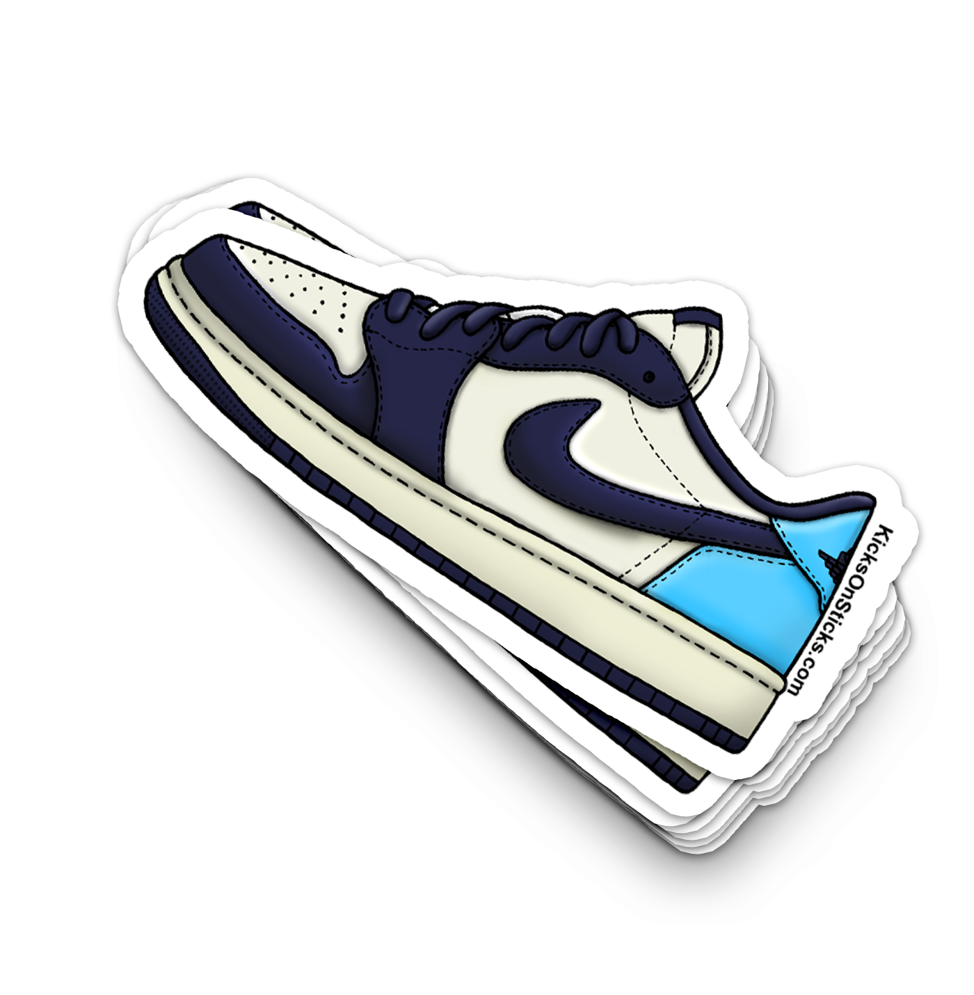 Jordan 1 Low "OG Obsidian" Sneaker Sticker
