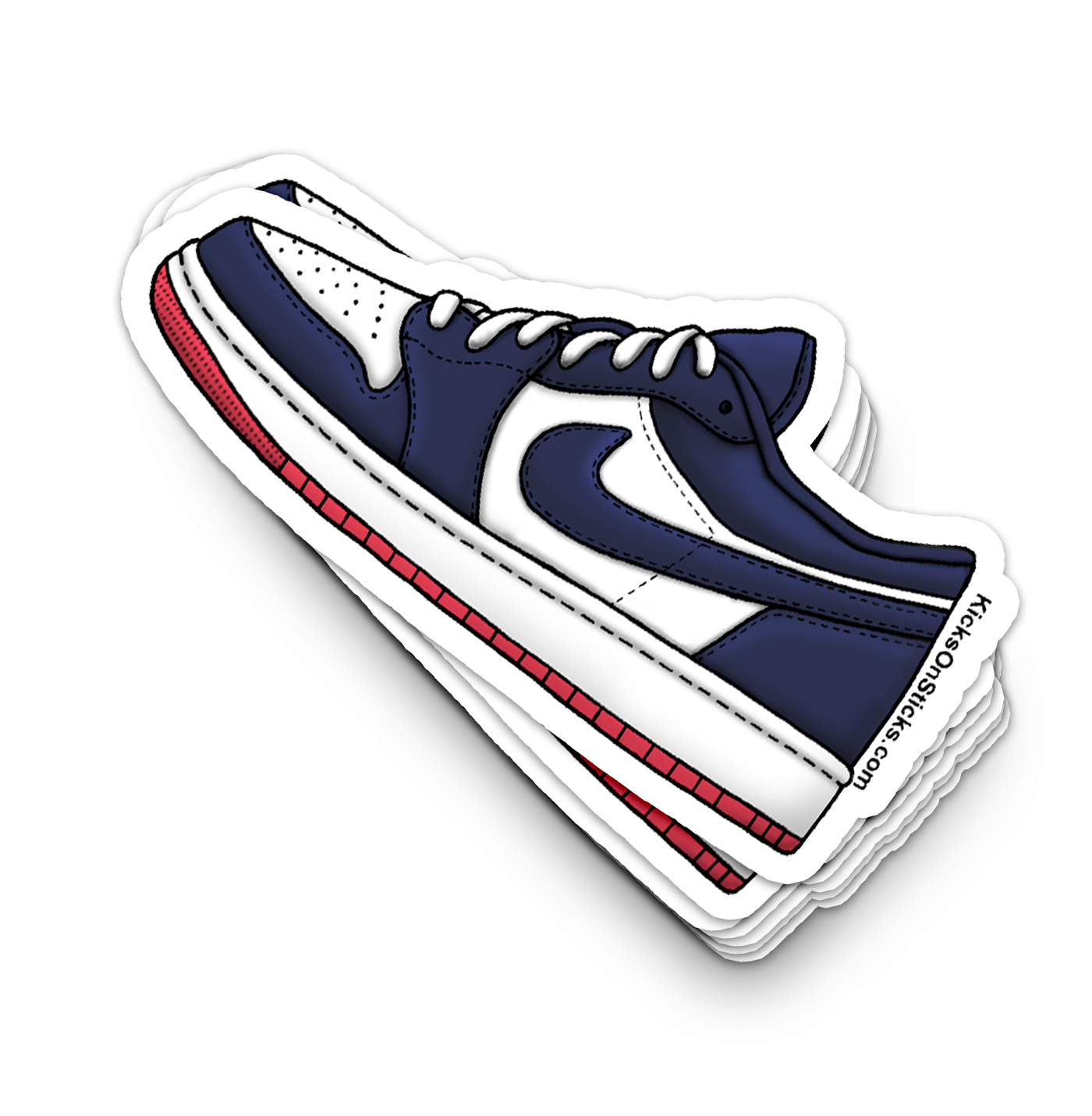 Jordan 1 Low "Obsidian Ember" Sneaker Sticker