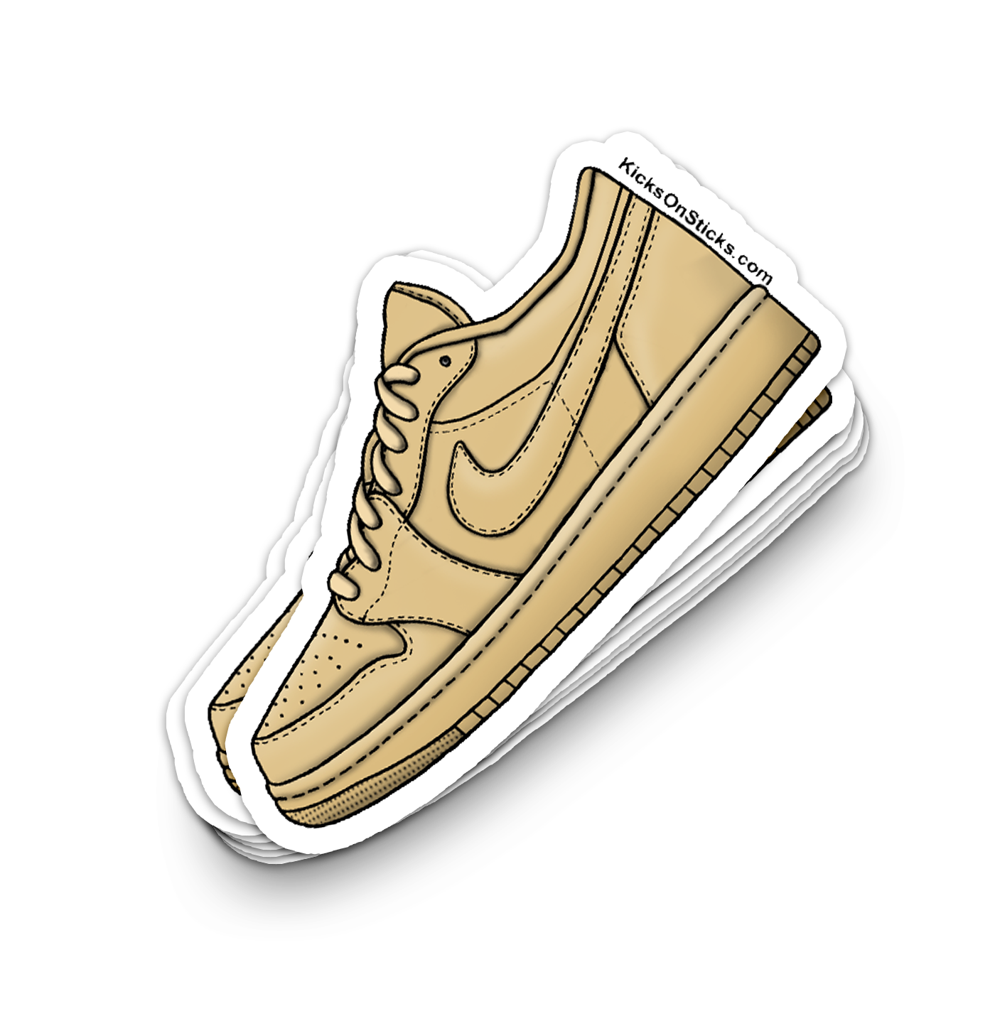 Jordan 1 Low "Pale Vanilla" Sneaker Sticker