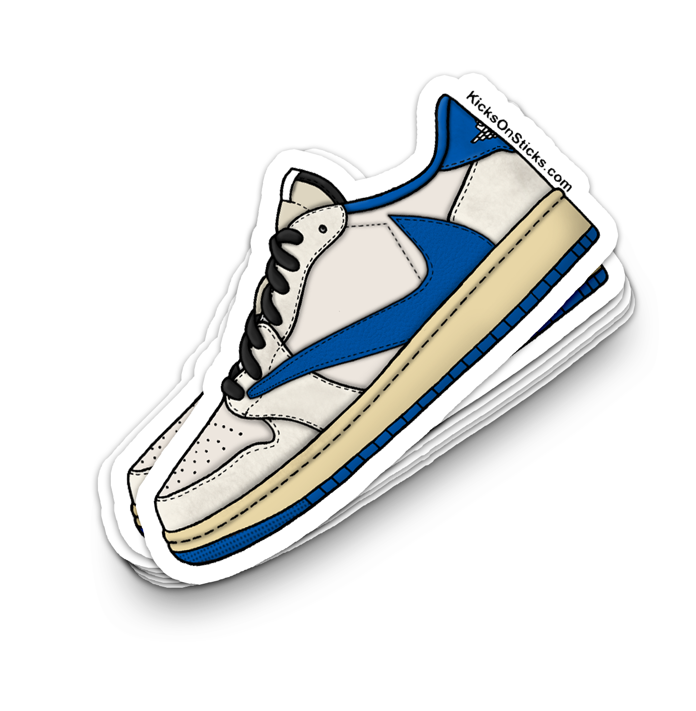 Jordan 1 Low "Travis Fragment 2.0 Sail" Sneaker Sticker