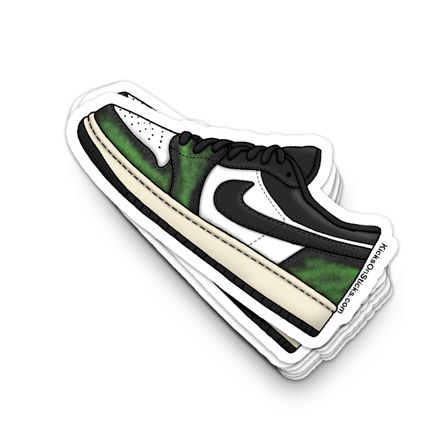 Jordan 1 Low "Wear Away Green" Sneaker Sticker
