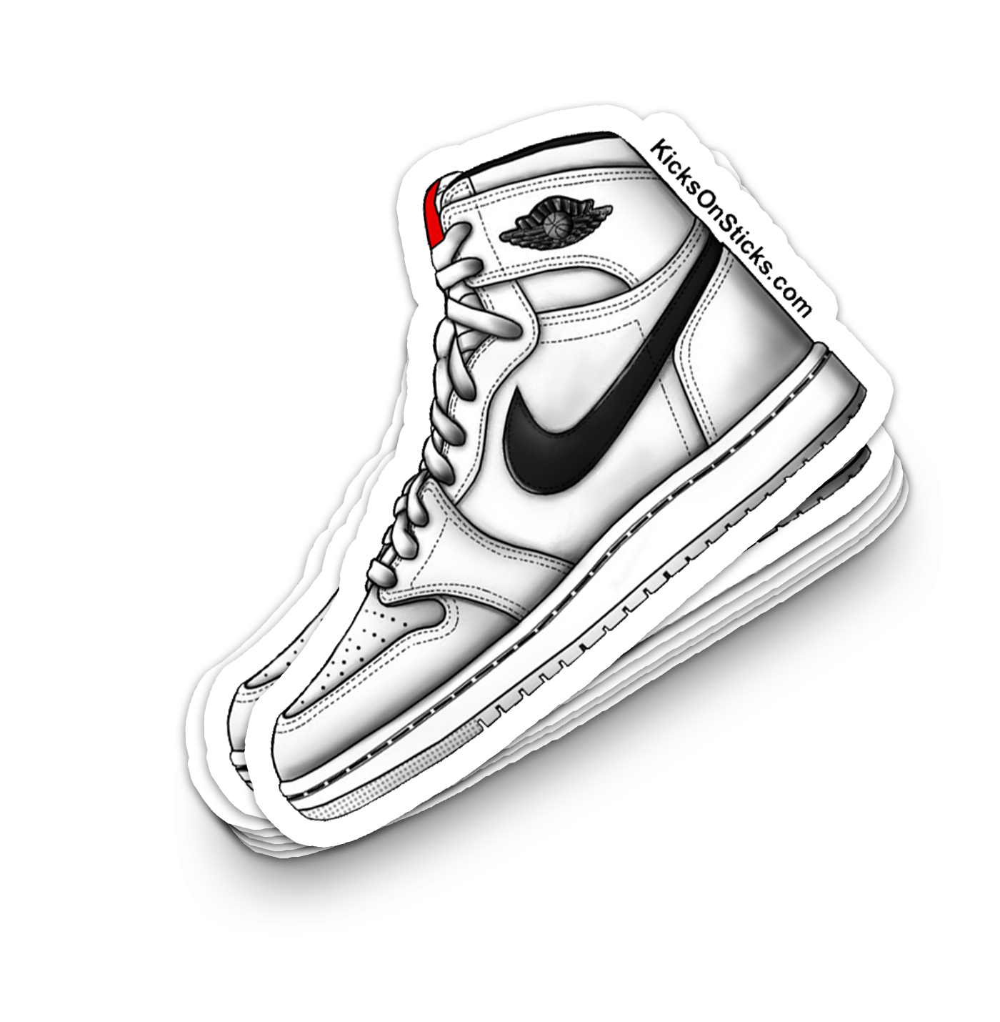 Jordan 1 "Yin Yang White" Sneaker Sticker