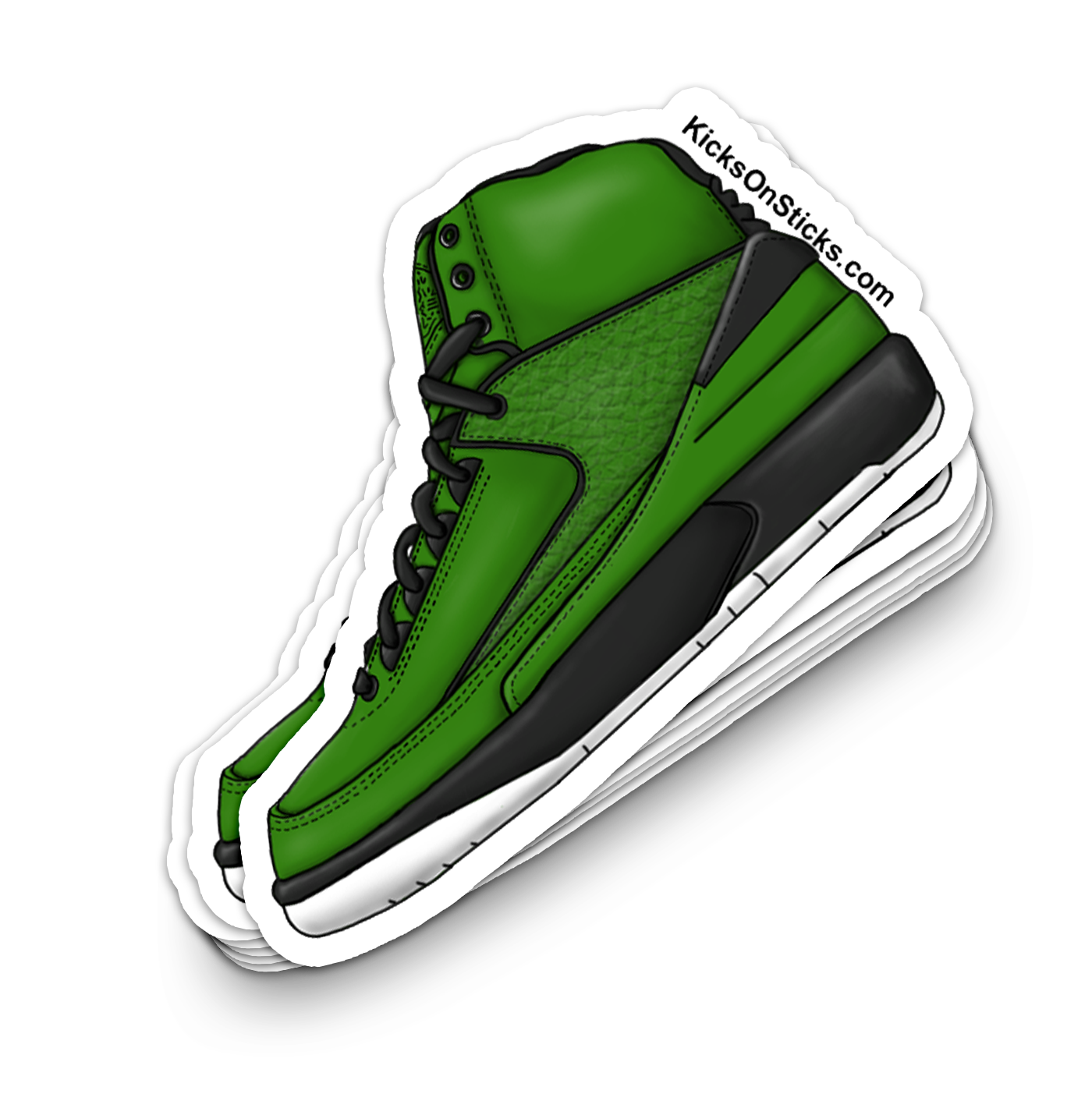 Jordan 2 "Candy" Green Sneaker Sticker