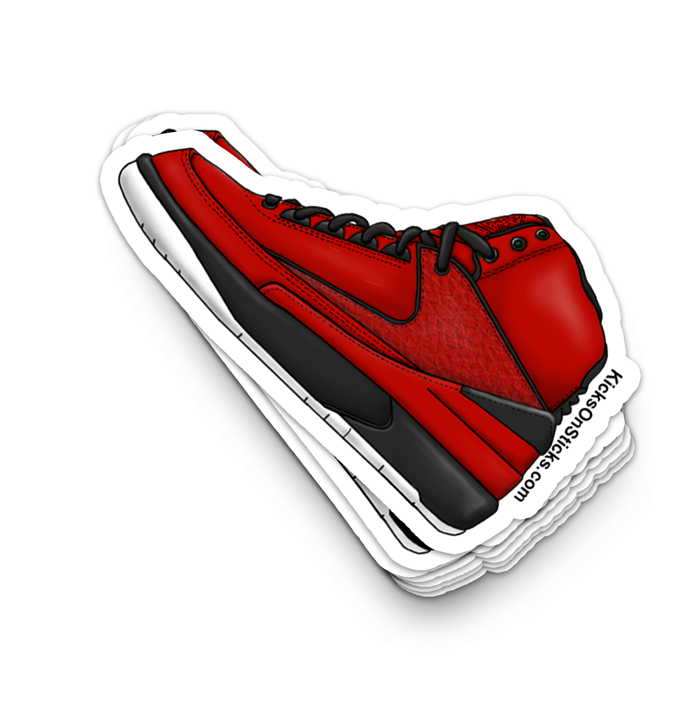 Jordan 2 "Candy" Red Sneaker Sticker
